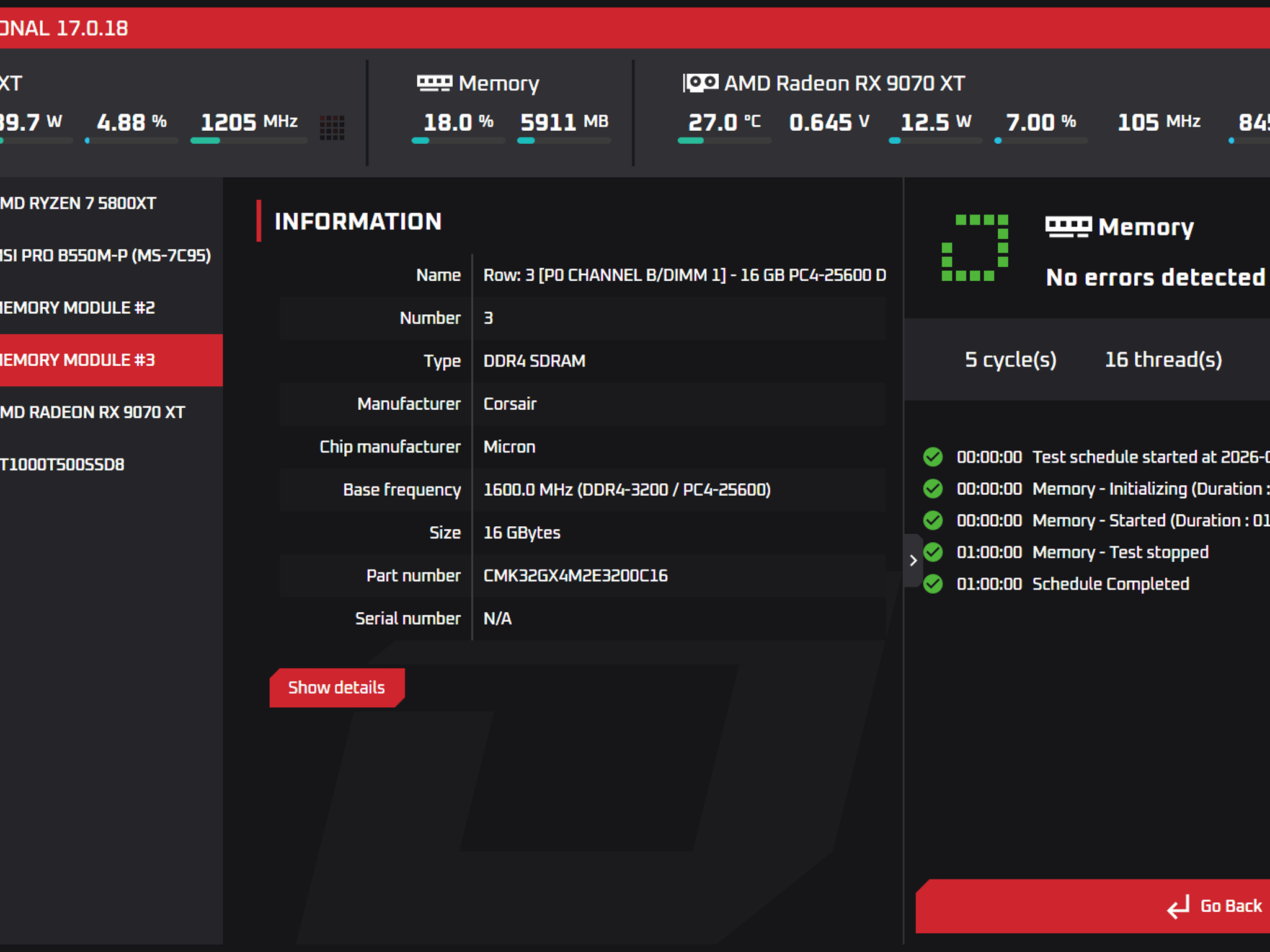 Corsair Vengeance LPX 32GB (2x16GB) DDR4-3200 CL16
