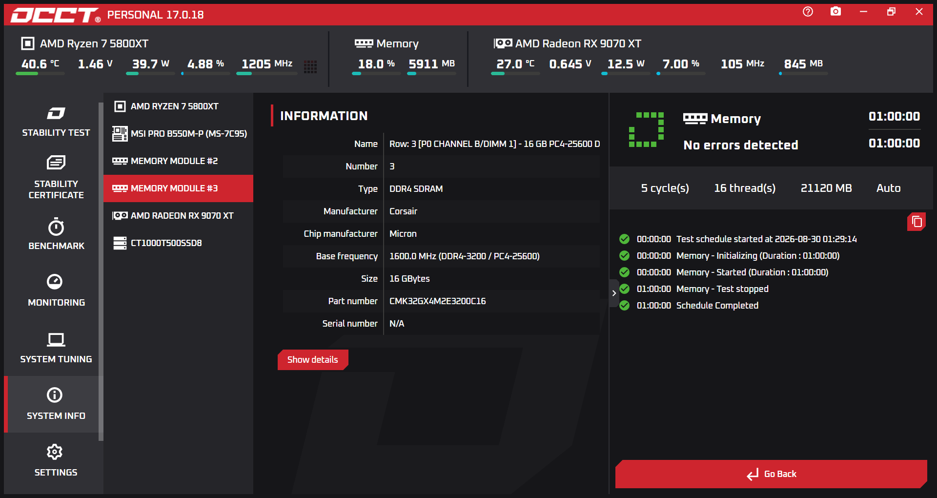 Corsair Vengeance LPX 32GB (2x16GB) DDR4-3200 CL16
