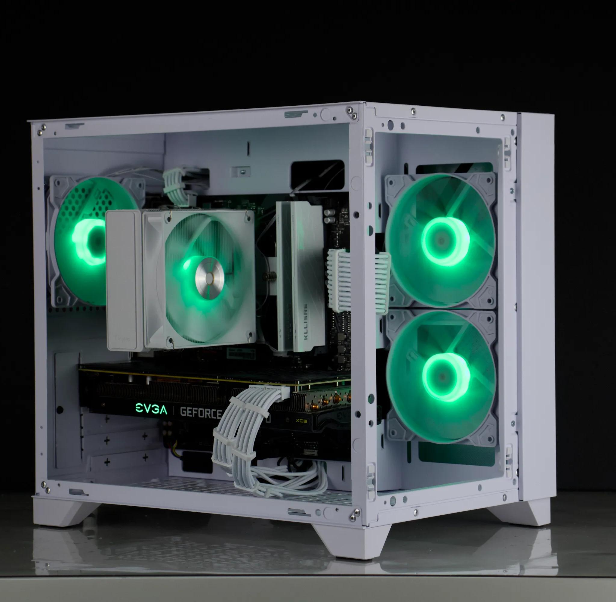 💎❅White Gaming PC – RTX 3070, Ryzen 5 5600X, 32GB, 1TB SSD - RGB, WiFi💎❅