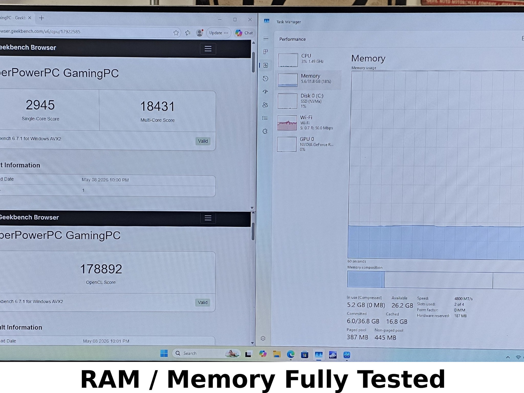 32GB DDR5 (2x16GB) CL38 6000MT/s RED T-Force Vulcan