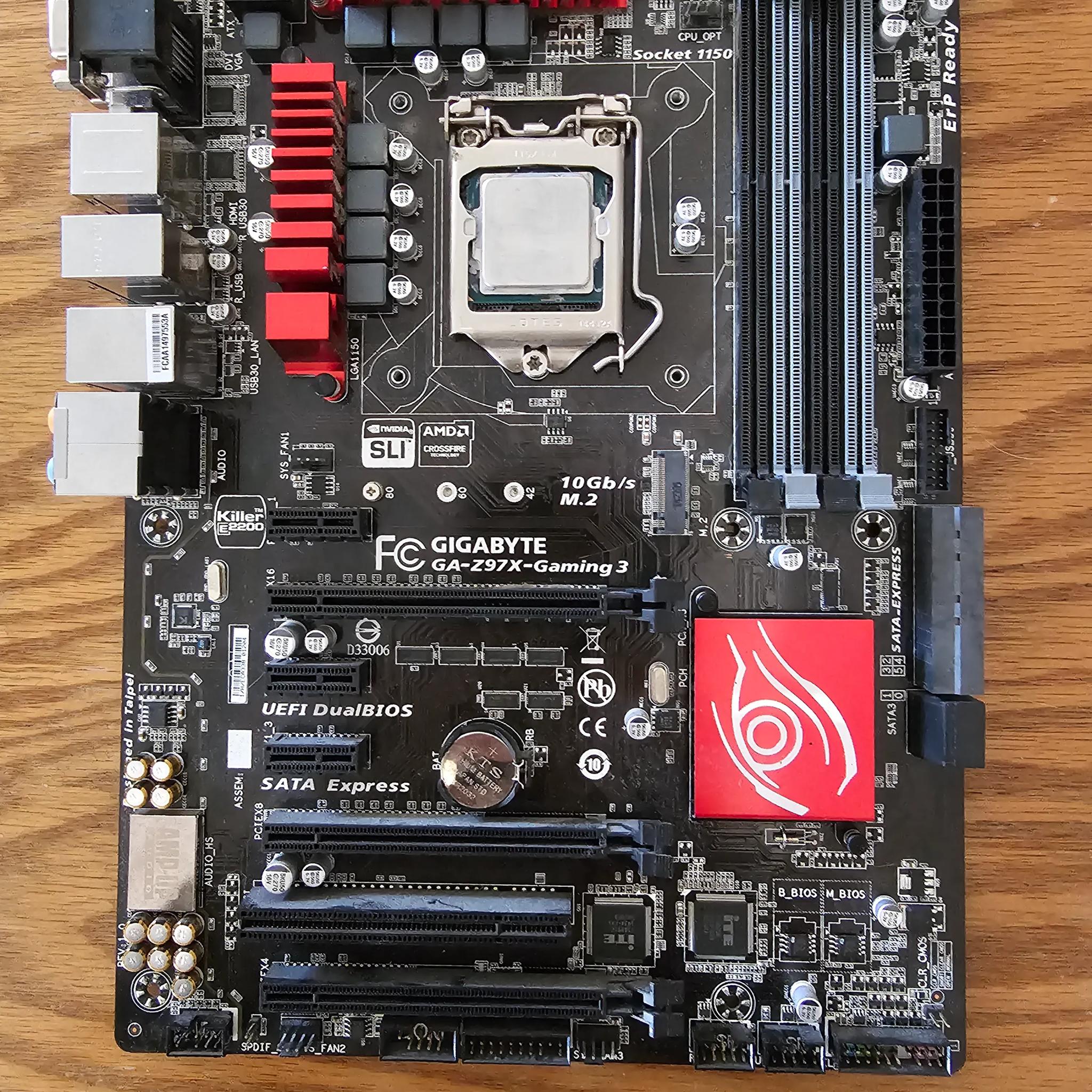 Gigabyte ga-z97x-gaming 3 with Intel i5-4690k