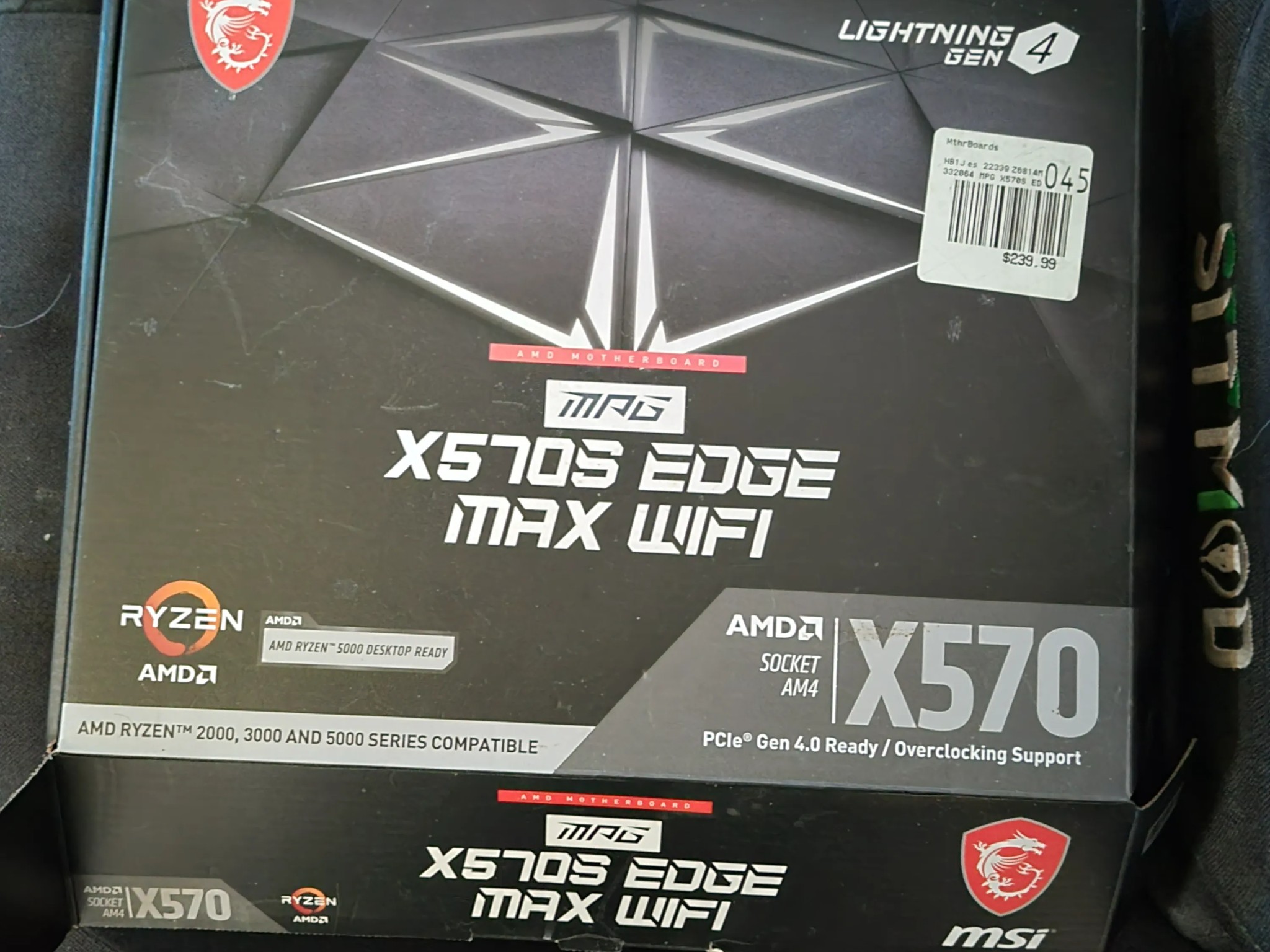 Msi x570 edge max ryzen 9 3950x plus 32gb mem