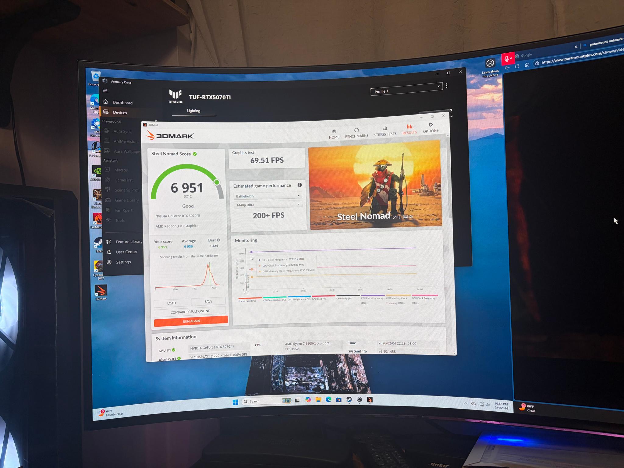 9800X3D / 5070 Ti / X870E /Gen5. ASUS TUF x Lian Li Premium Gaming PC