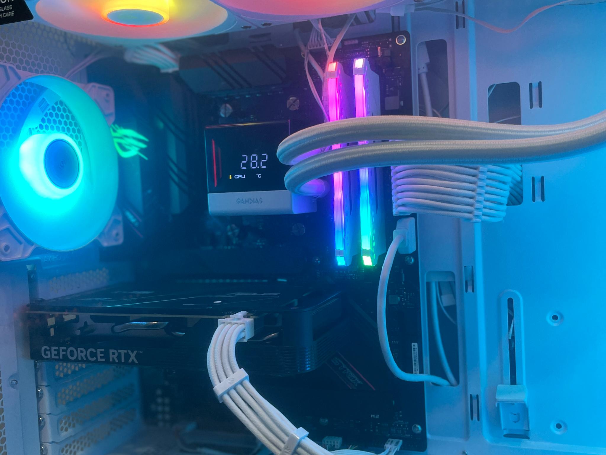 🐺❄️ ARCTIC PREDATOR ❄️🐺  RTX 4060 | Ryzen 5 5600X | ROG Strix WiFi | Liquid Cooled