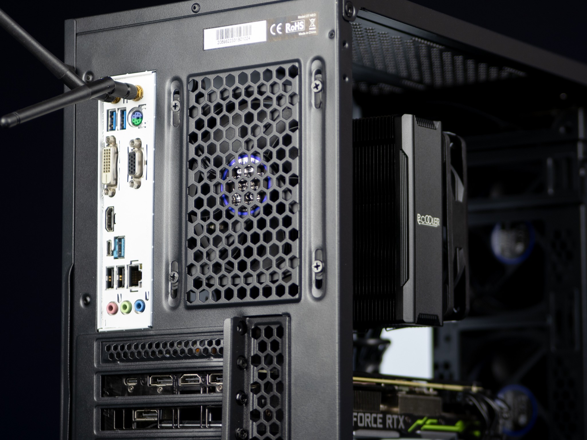 Spacey SF RTX 2080 32GB i7 Windows 11 1TB Workstation Gaming PC