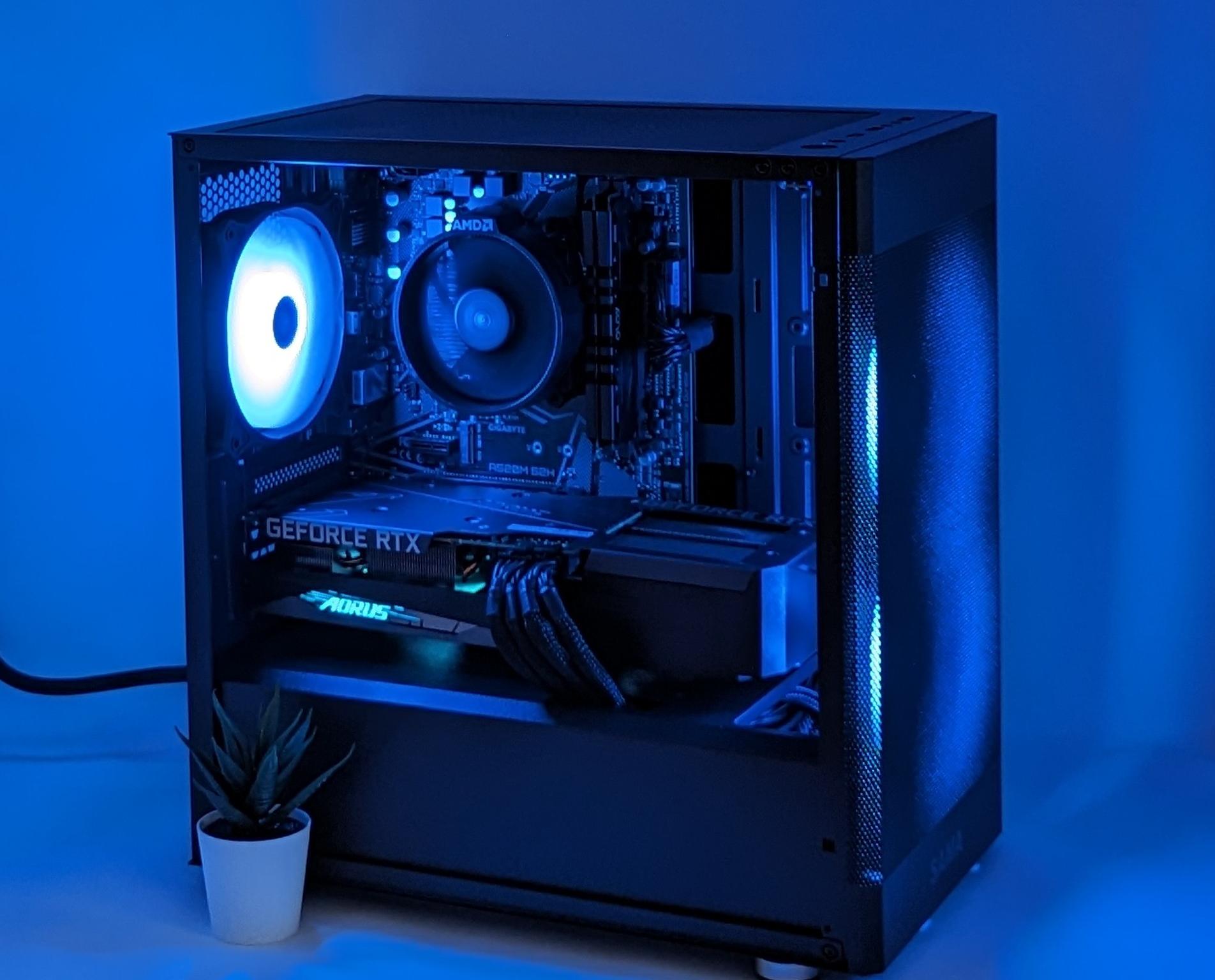 Sleek RTX Whisperer | Nvidia RTX 3060 | Ryzen 5 5500 | 16gb RAM | MSI M461 1TB Gen 4 NVMe SSD