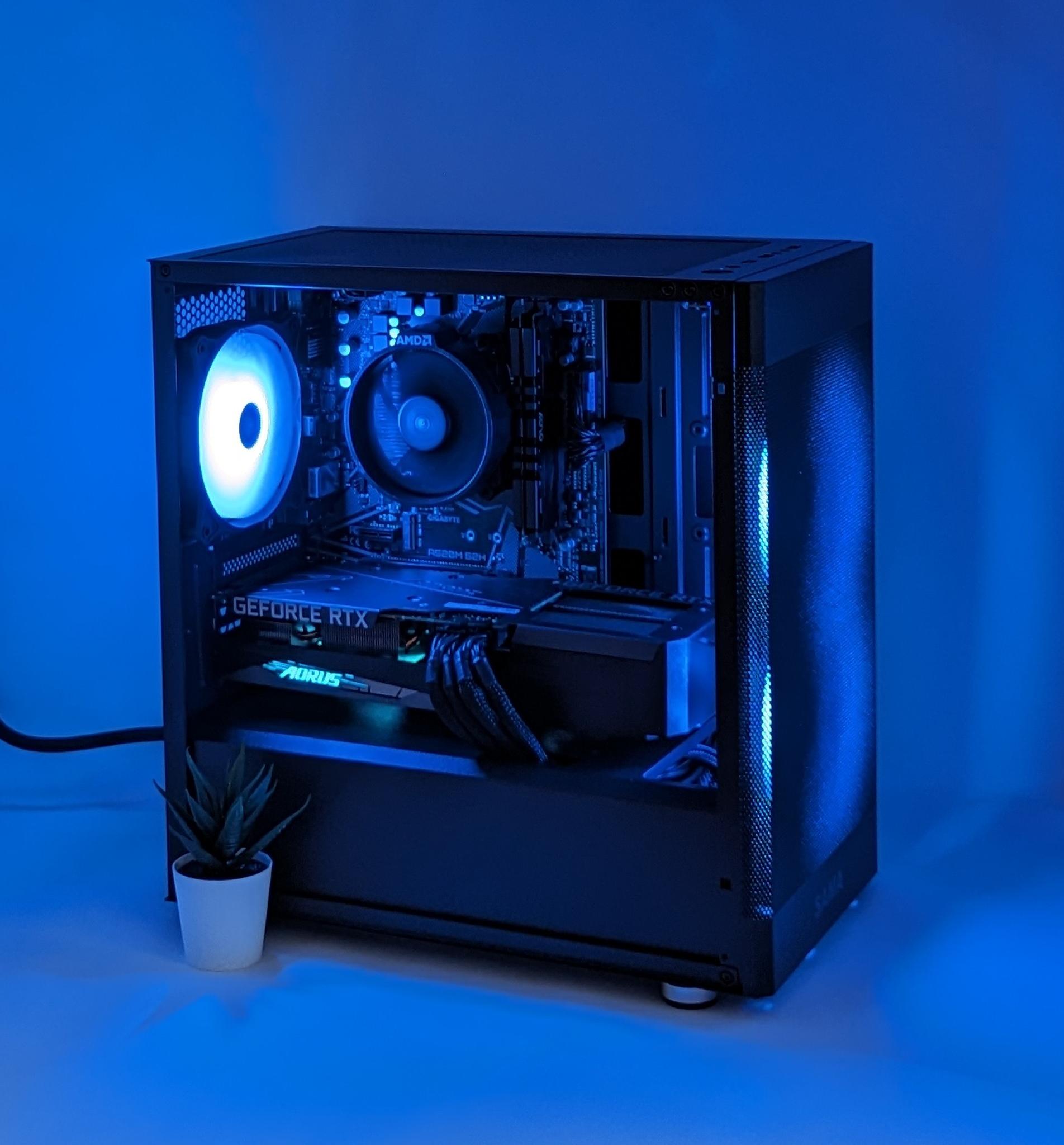 Sleek RTX Whisperer | Nvidia RTX 3060 | Ryzen 5 5500 | 16gb RAM | MSI M461 1TB Gen 4 NVMe SSD