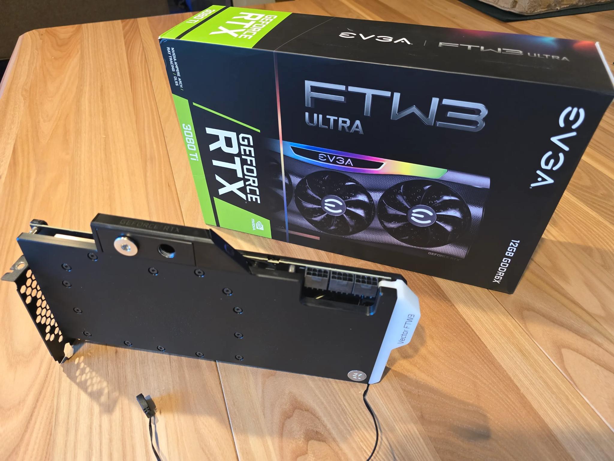 NVIDIA RTX 3080 Ti FTW3 ULTRA GAMING 12GB GPU with EK Waterblock