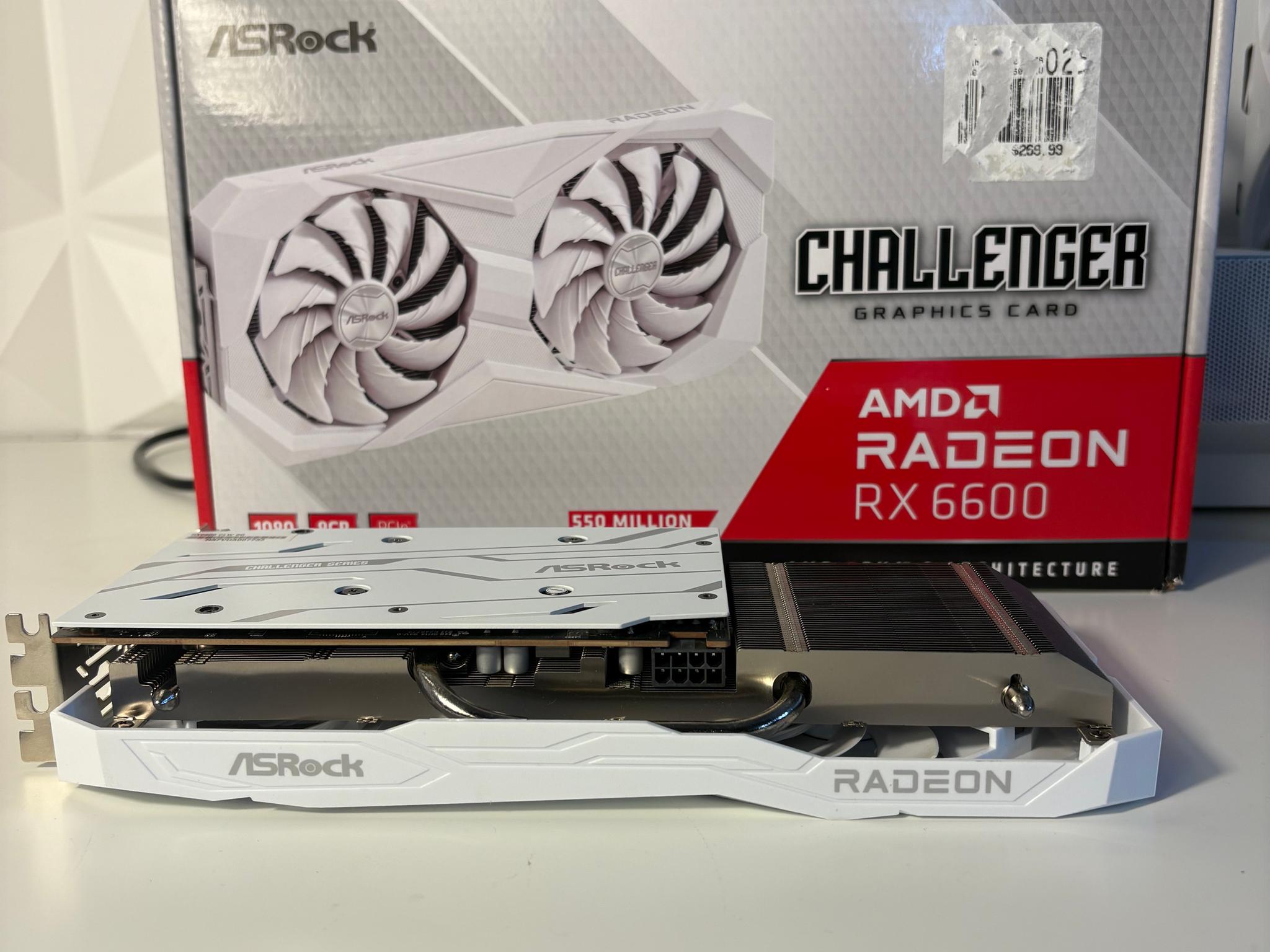 AMD Radeon RX 6600 8GB - Asrock Challenger White