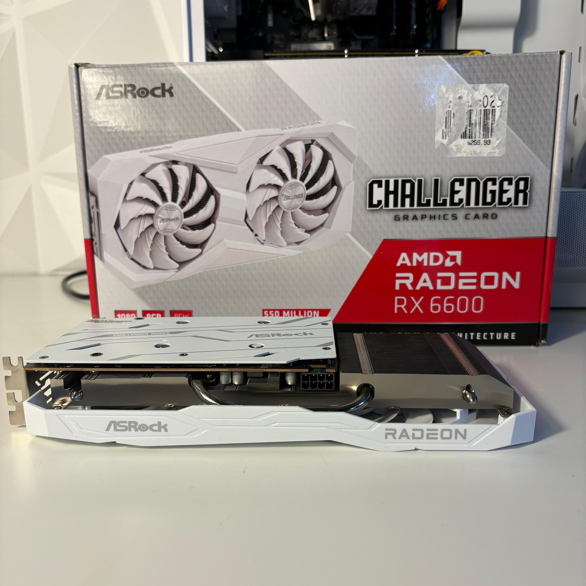 AMD Radeon RX 6600 8GB - Asrock Challenger White