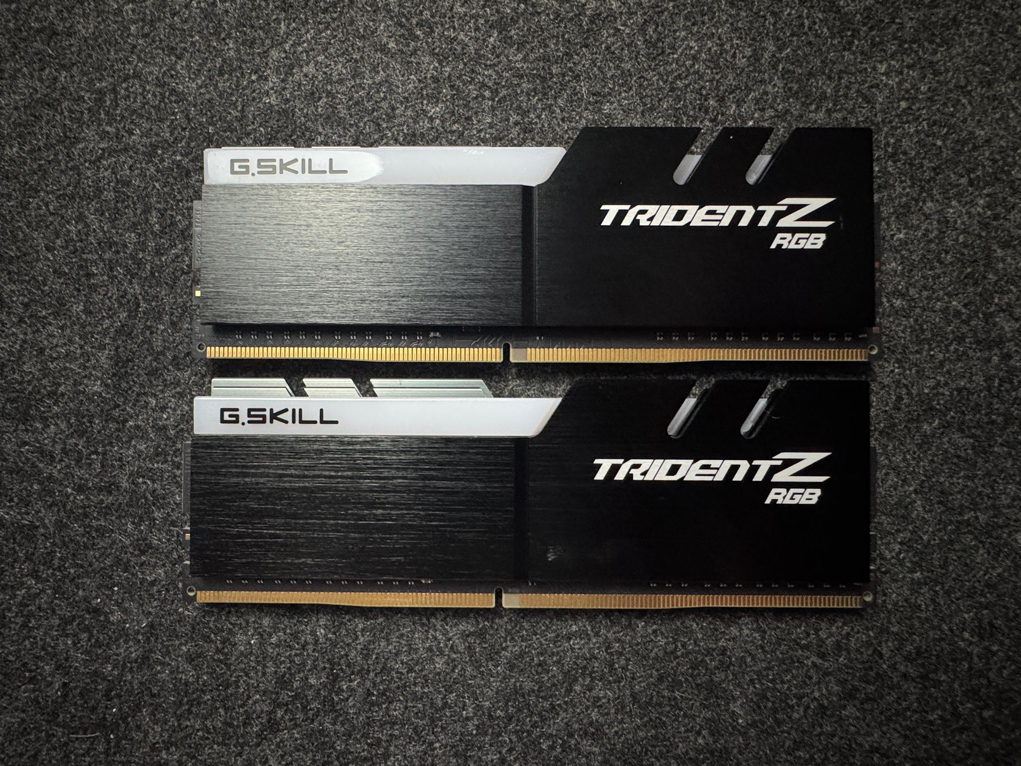 4 sticks of G.Skill TridentZ RGB 32GB DDR4 (4x8GB)