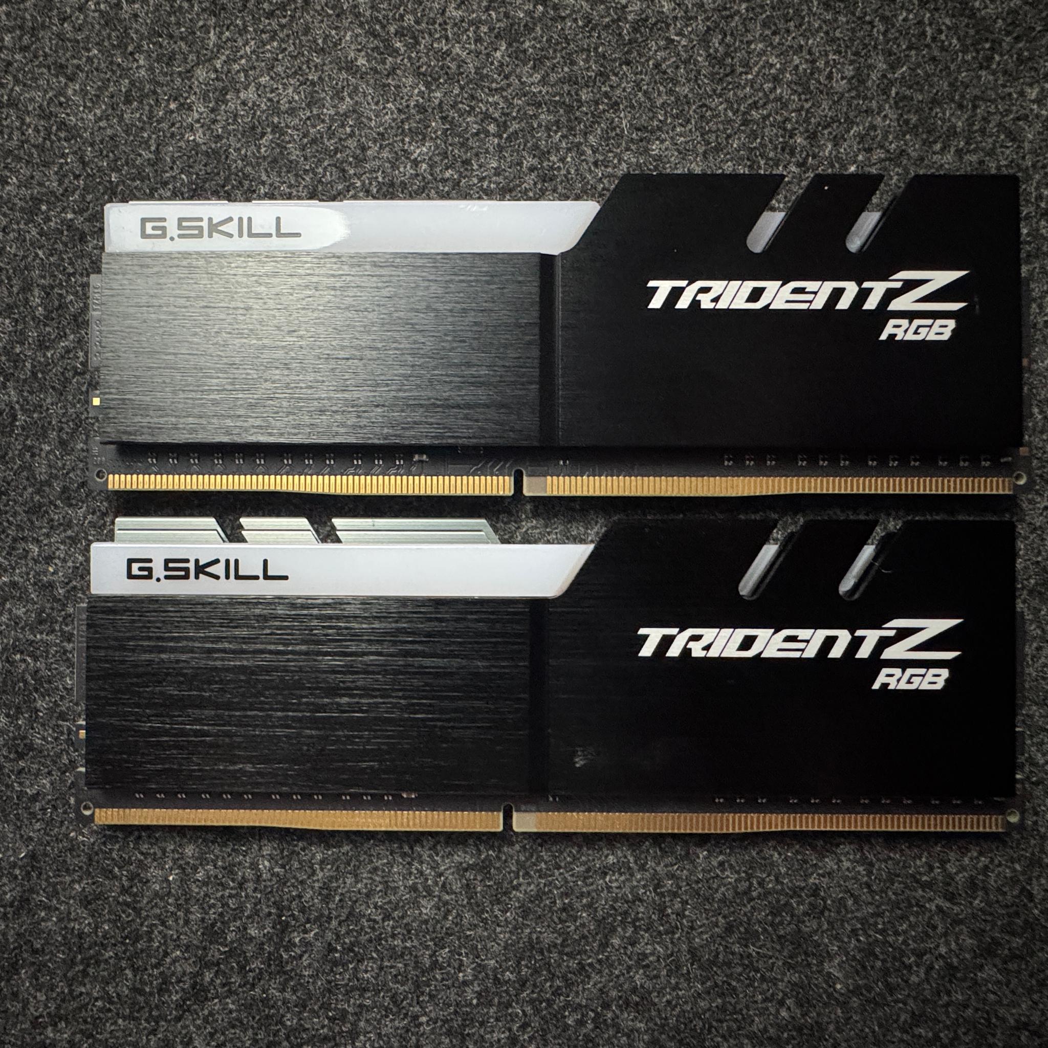 4 sticks of G.Skill TridentZ RGB 32GB DDR4 (4x8GB)