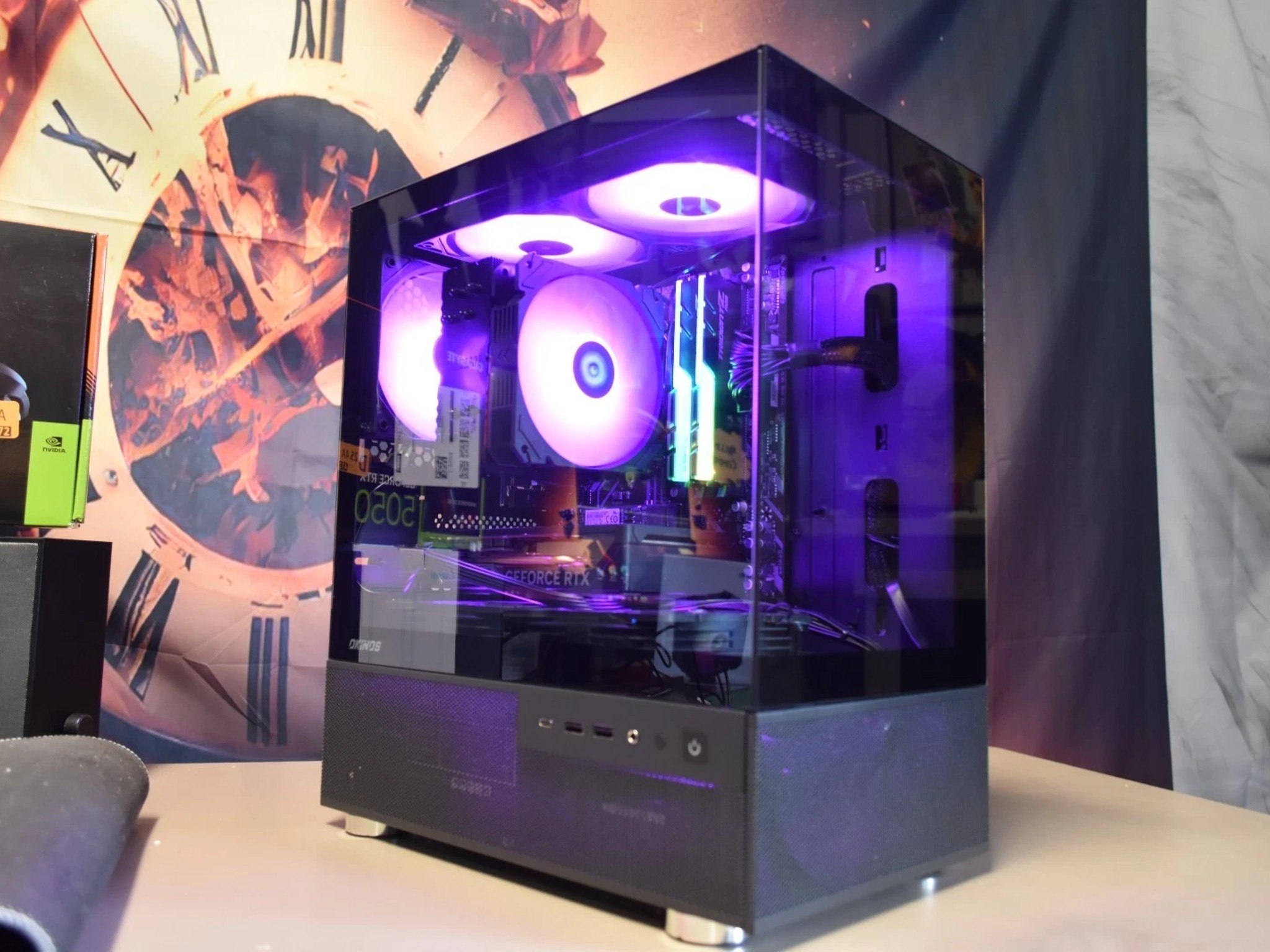 RYZEN 5 5500 RAM 16GB RGB GPU RTX 5050 1 TB NVME Built in Wi Fi