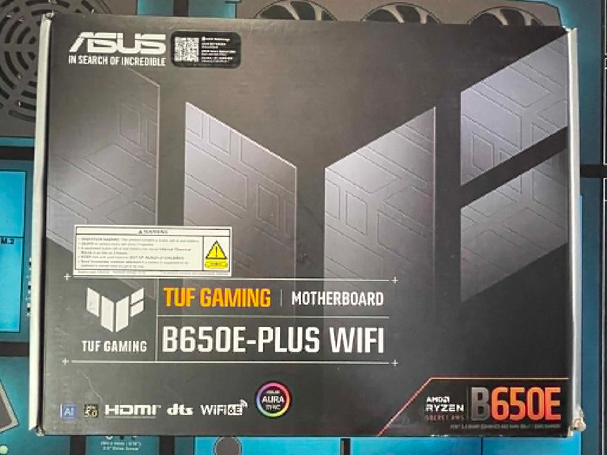 Asus B650E-PLUS WiFi motherboard, new open box , fully tested