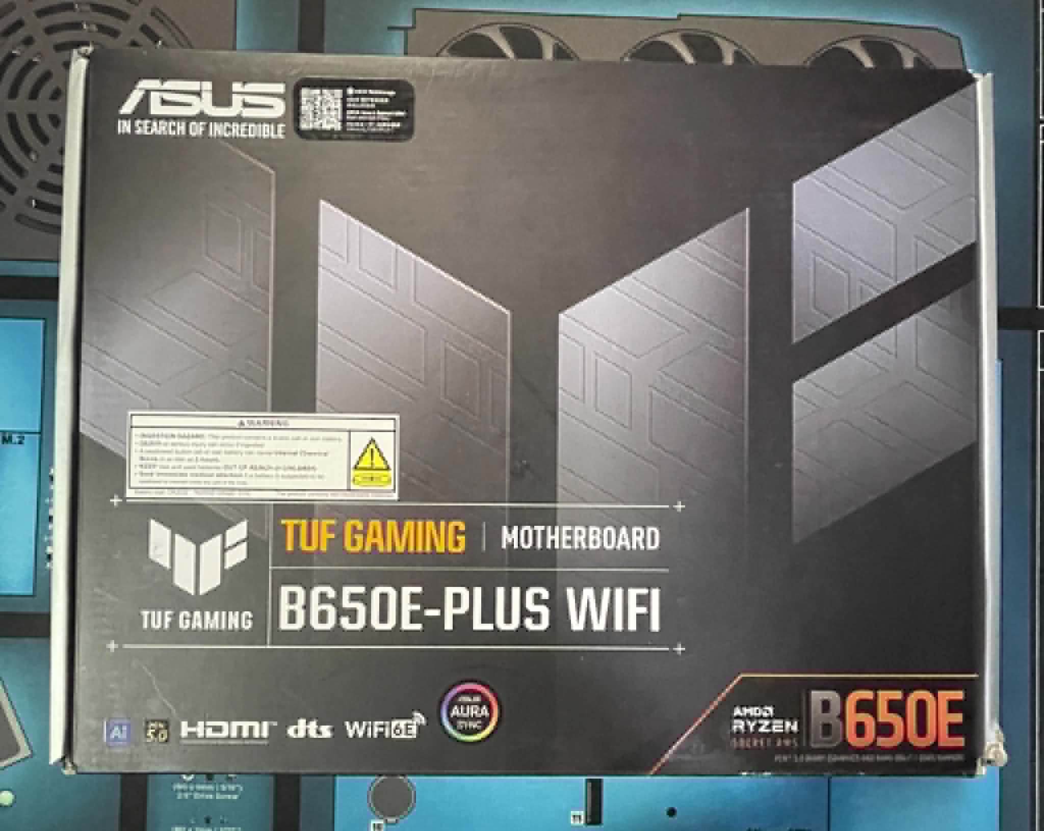 Asus B650E-PLUS WiFi motherboard, new open box , fully tested