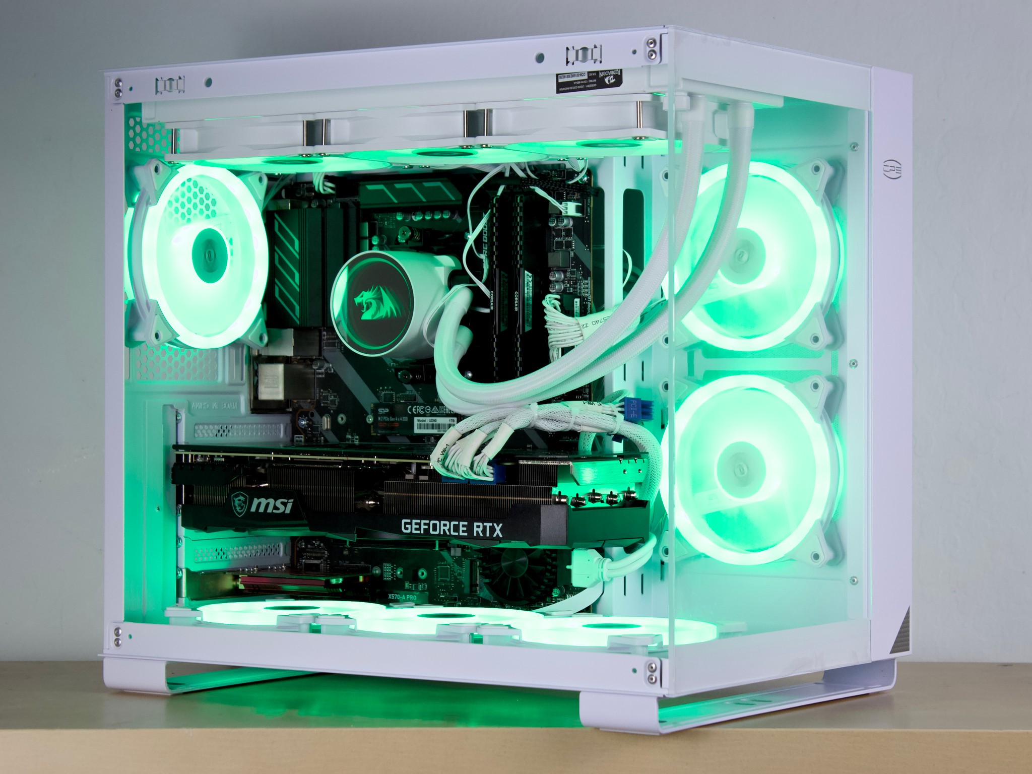 ❄️1440P Powerhouse❄️ - RTX 3080 TI, Ryzen 7 5800X, 32GB RAM, 1TB NVMe - Whiteout/WiFi/ARGB