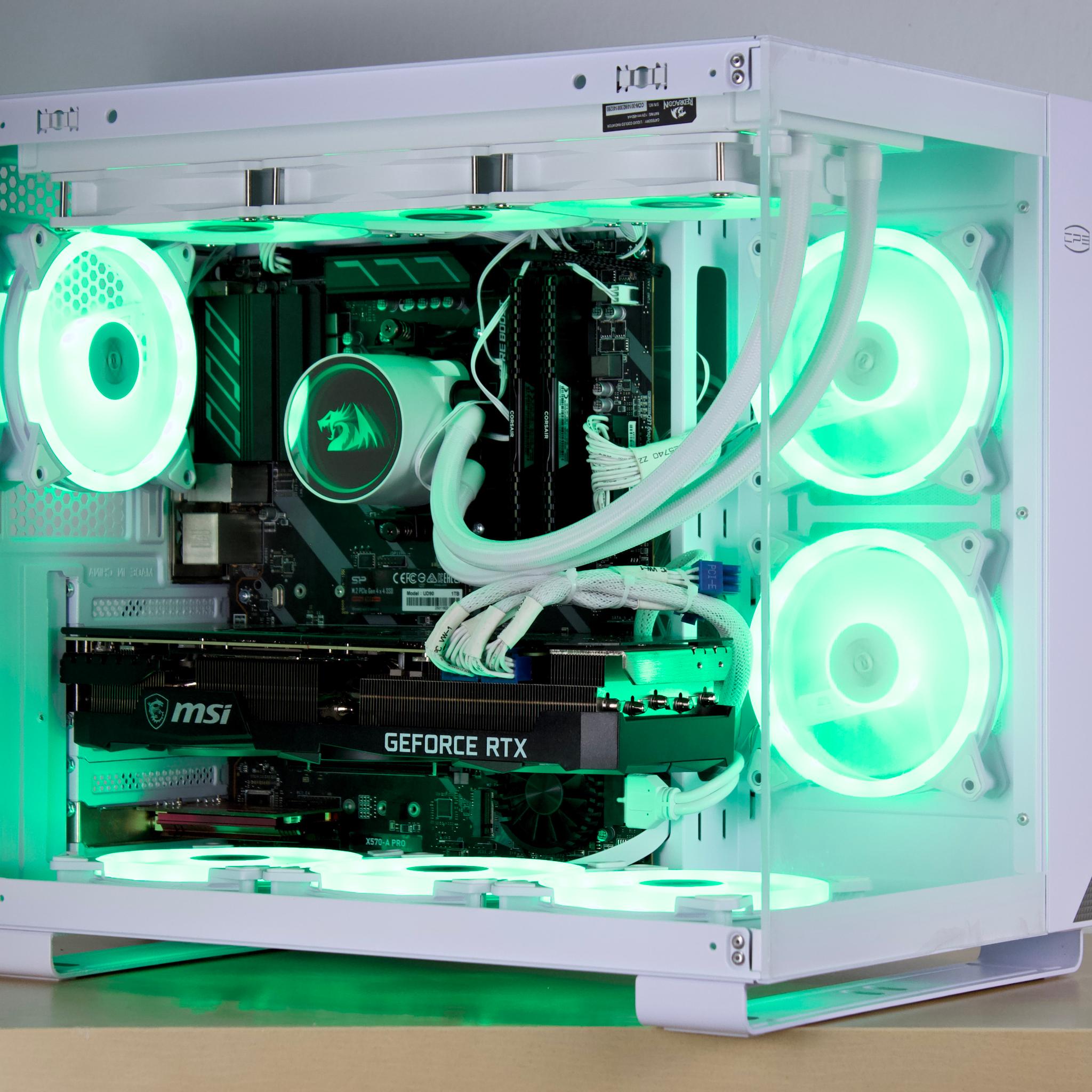 ❄️1440P Powerhouse❄️ - RTX 3080 TI, Ryzen 7 5800X, 32GB RAM, 1TB NVMe - Whiteout/WiFi/ARGB