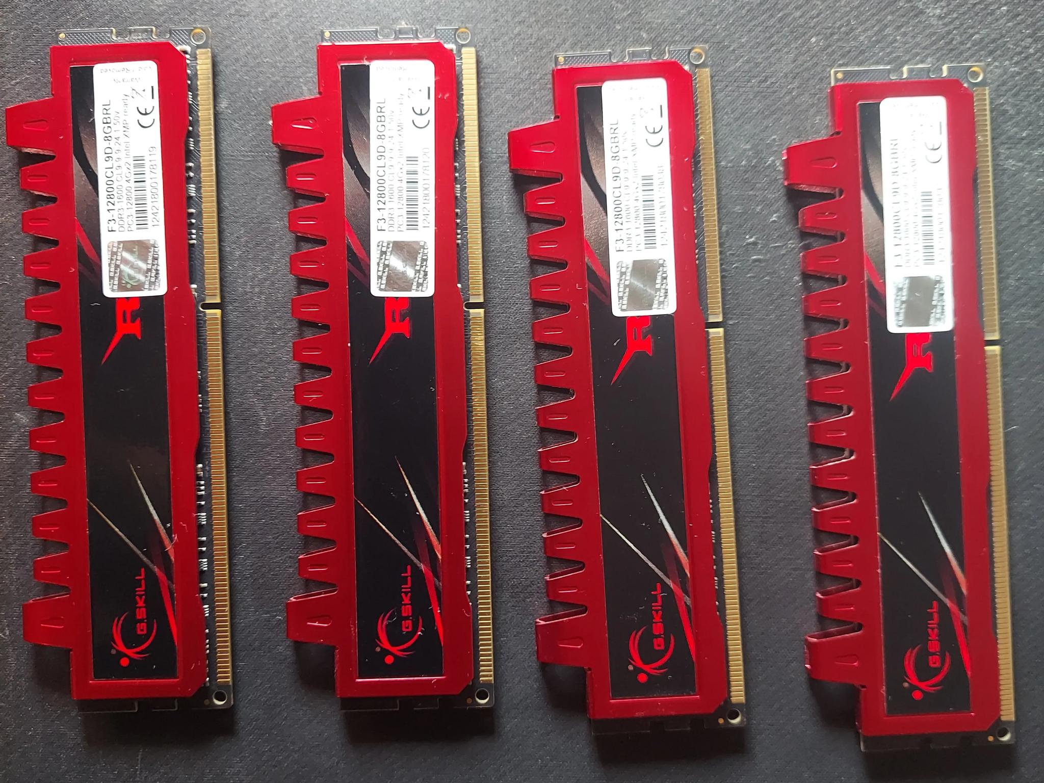 16 gb 4x4gb ddr3 1600mhz xmp ready