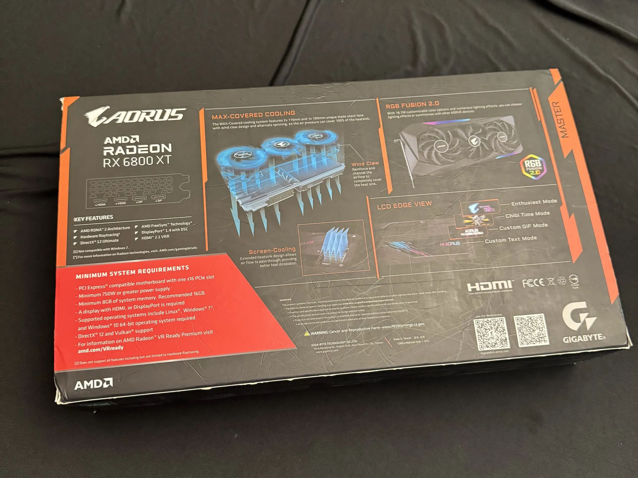 Gigabyte Aorus Master RX 6800XT 16GB