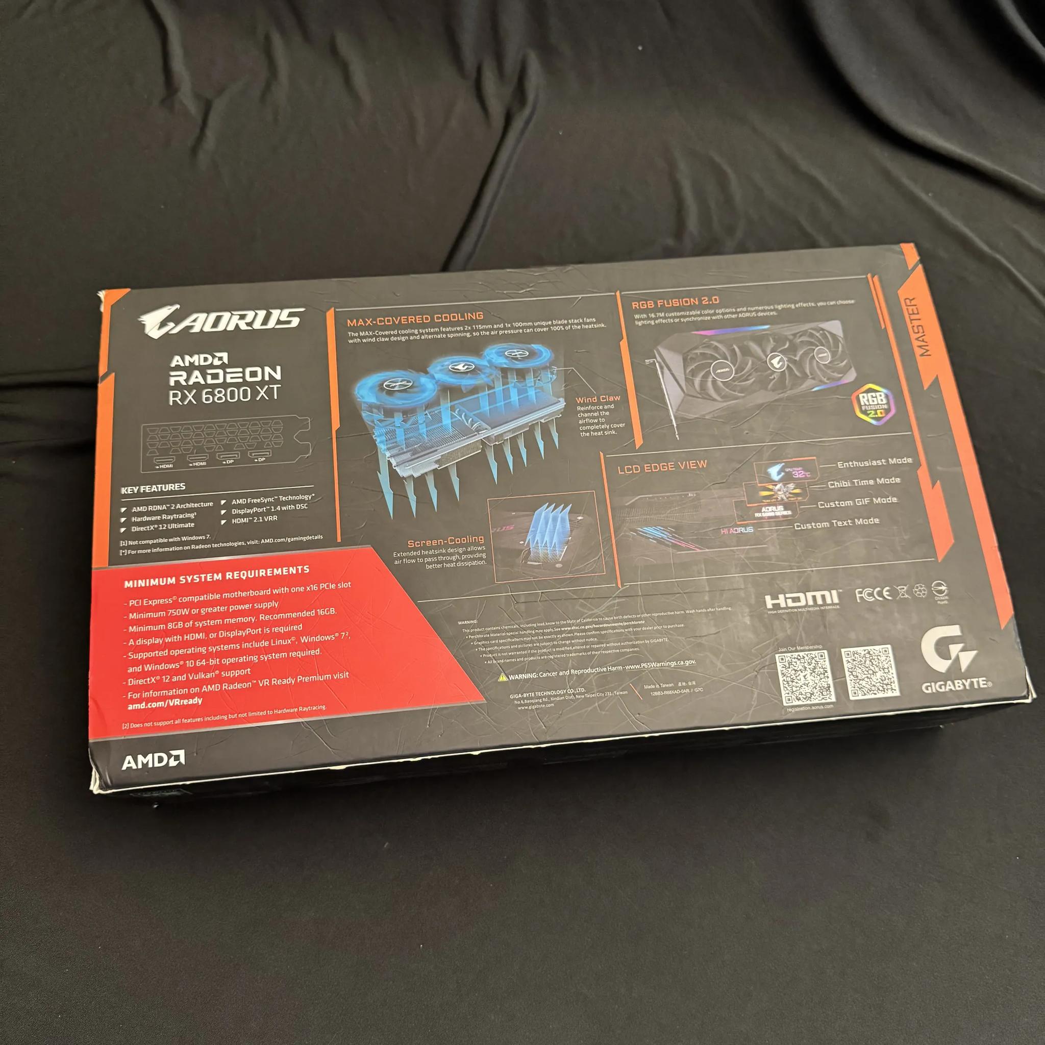 Gigabyte Aorus Master RX 6800XT 16GB