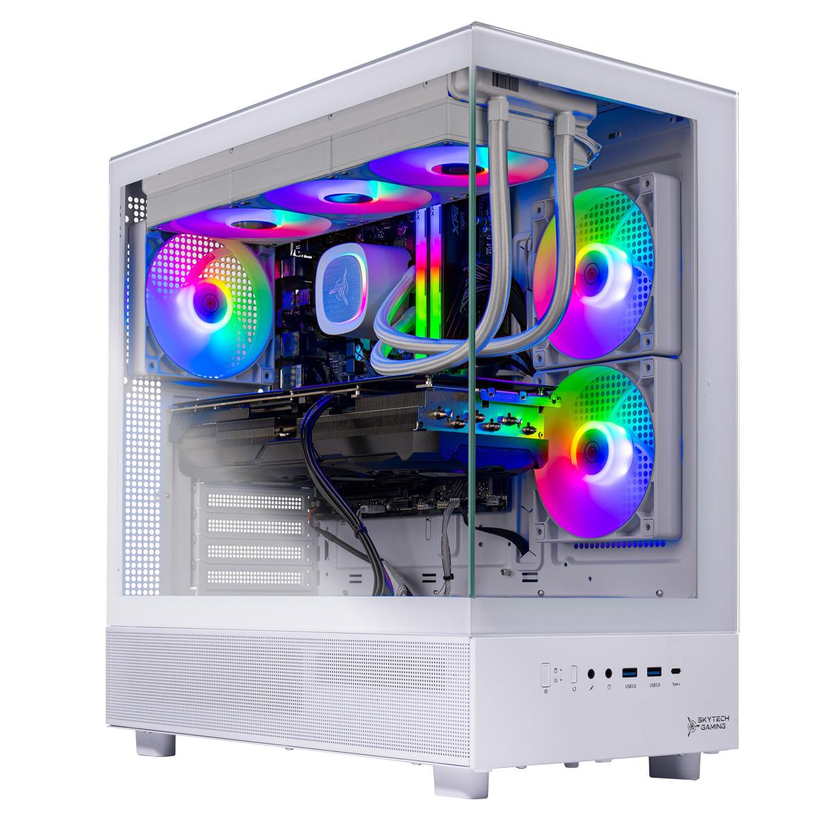 NEW & MUST GO SKYTECH AZURE 3 Gaming PC | RTX 5070 | 32GB RGB RAM | 1TB SSD | AMD 7700 | Win 11 HOME