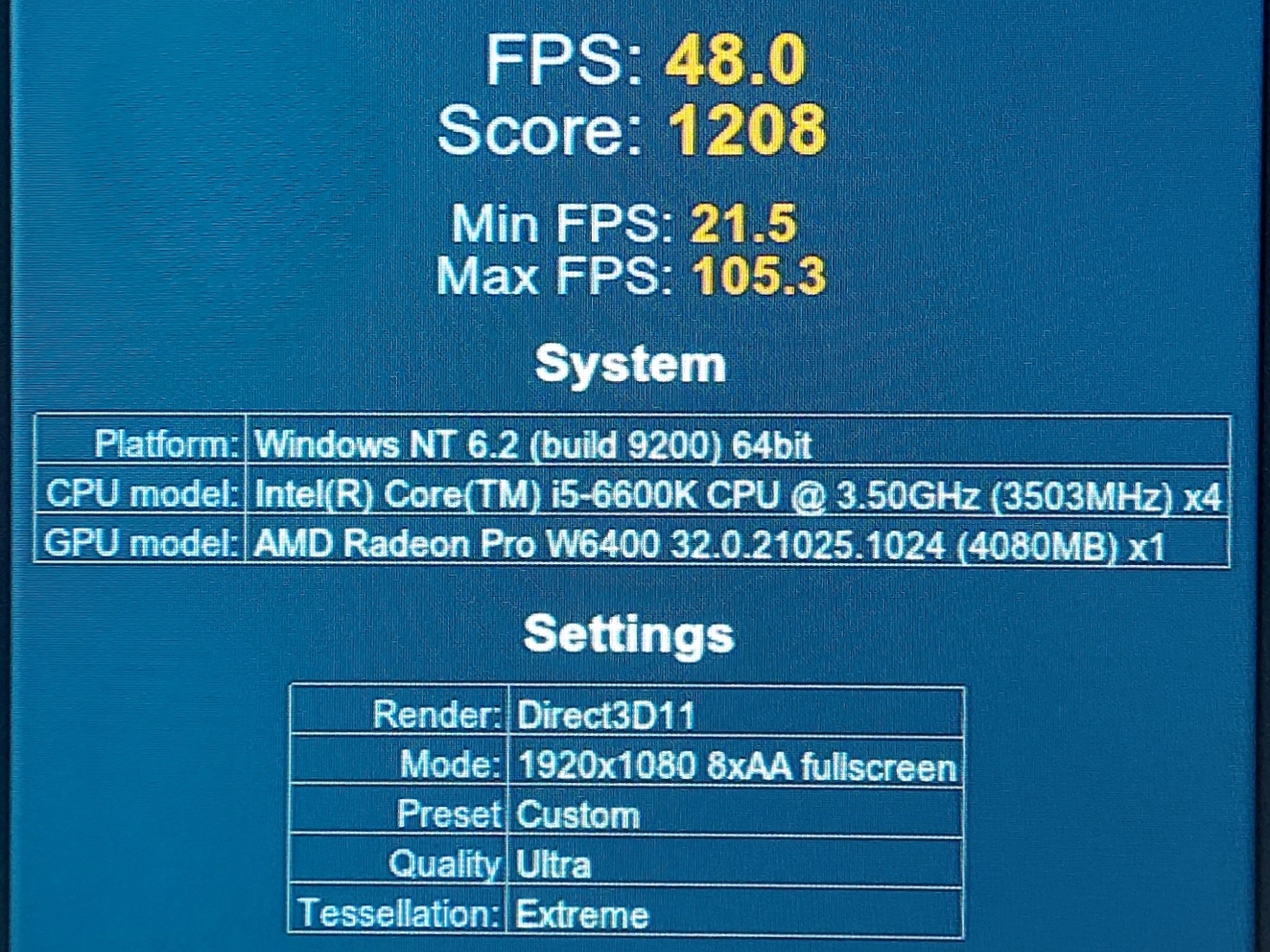i5-6600k, Radeon Pro W6400 4GB (RX 6400), 16GB RAM, 512GB SSD Windows 11 Pro