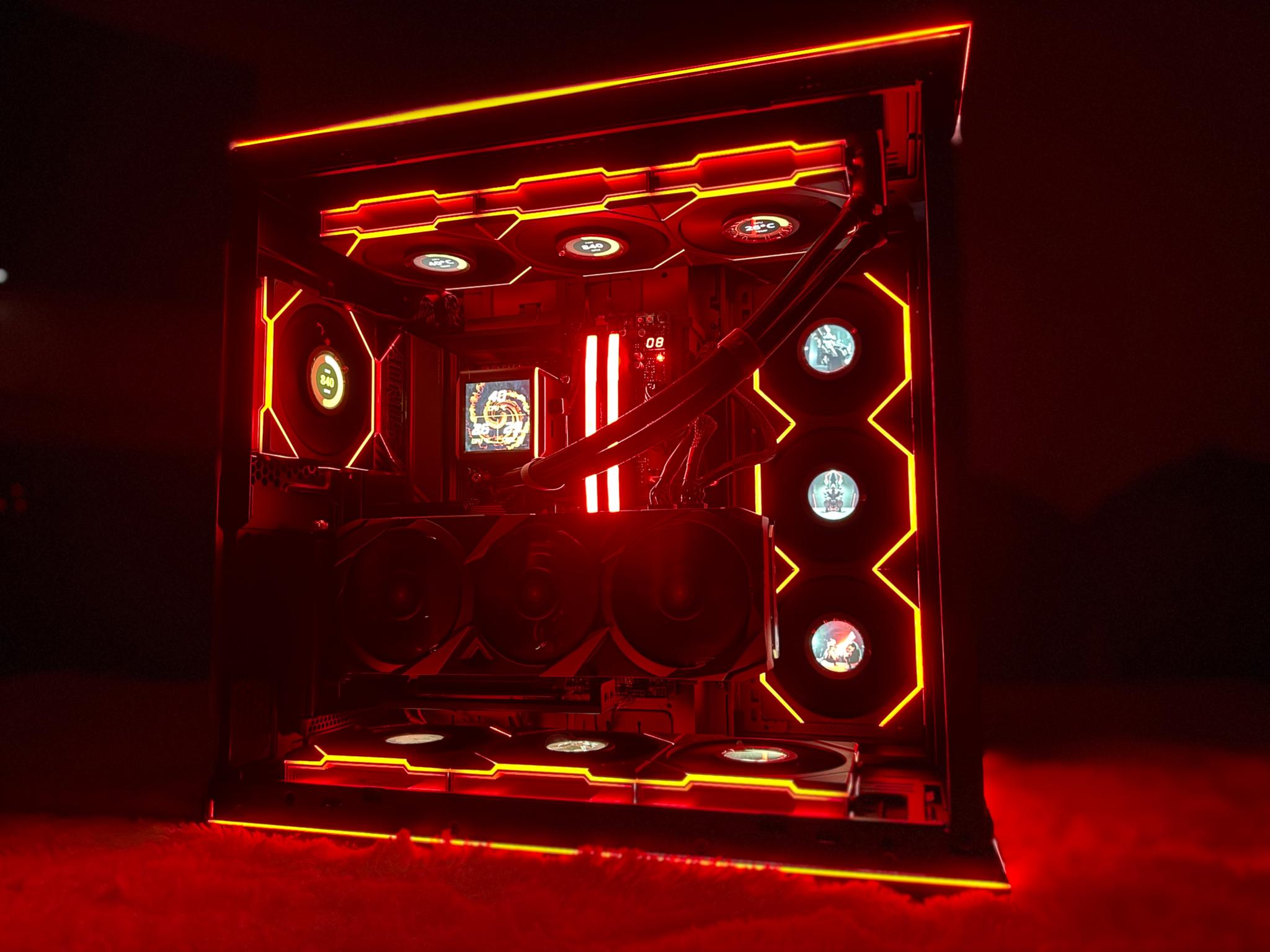 4K Gaming PC - Red Scarlet 🔥| Ryzen 7 9800X3D & RTX 3090 OC | 32GB DDR5 | 4TB NVMe SSD | VR Ready