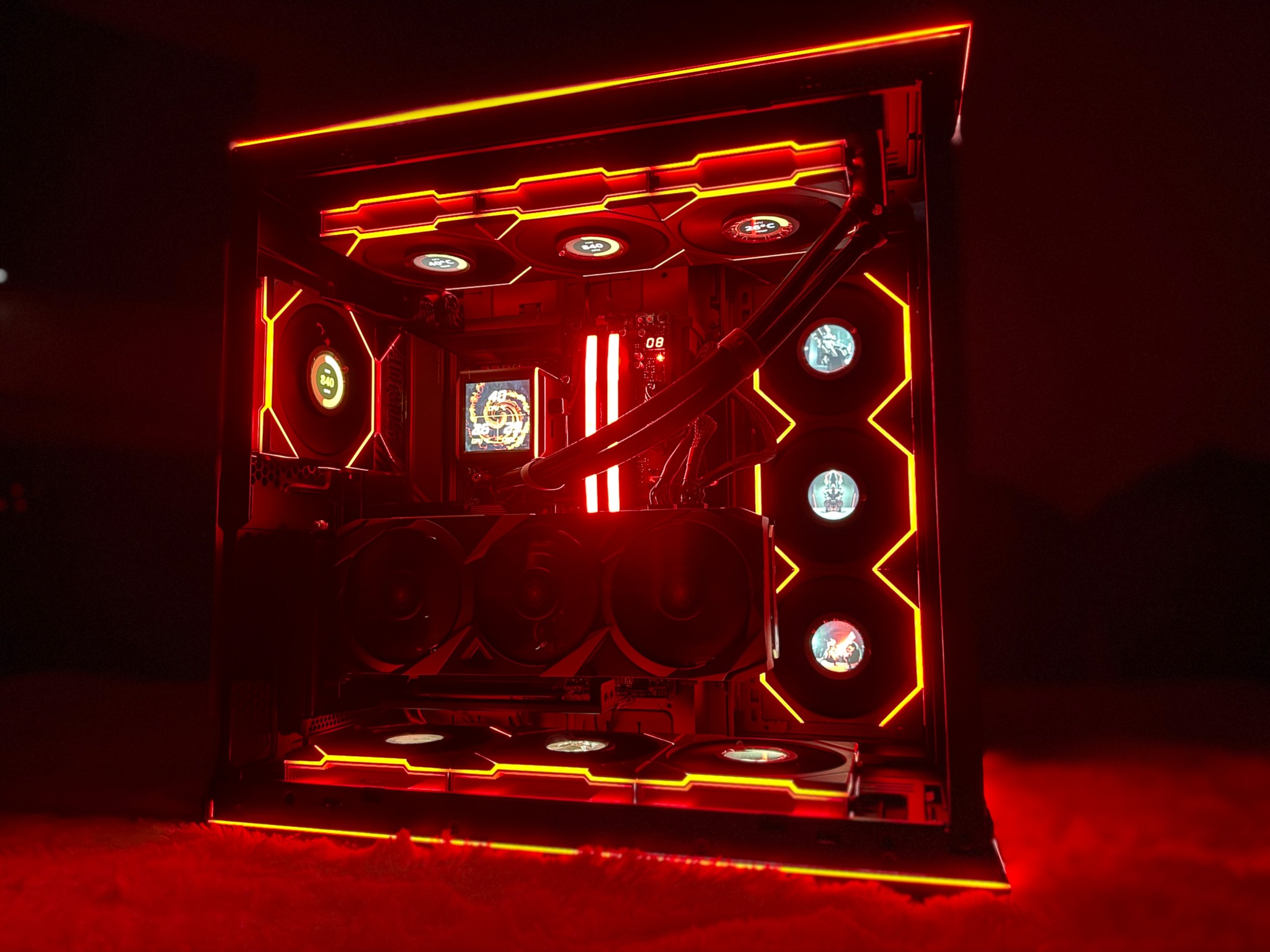 4K Gaming PC - Red Scarlet 🔥| Ryzen 7 9800X3D & RTX 3090 OC | 32GB DDR5 | 4TB NVMe SSD | VR Ready
