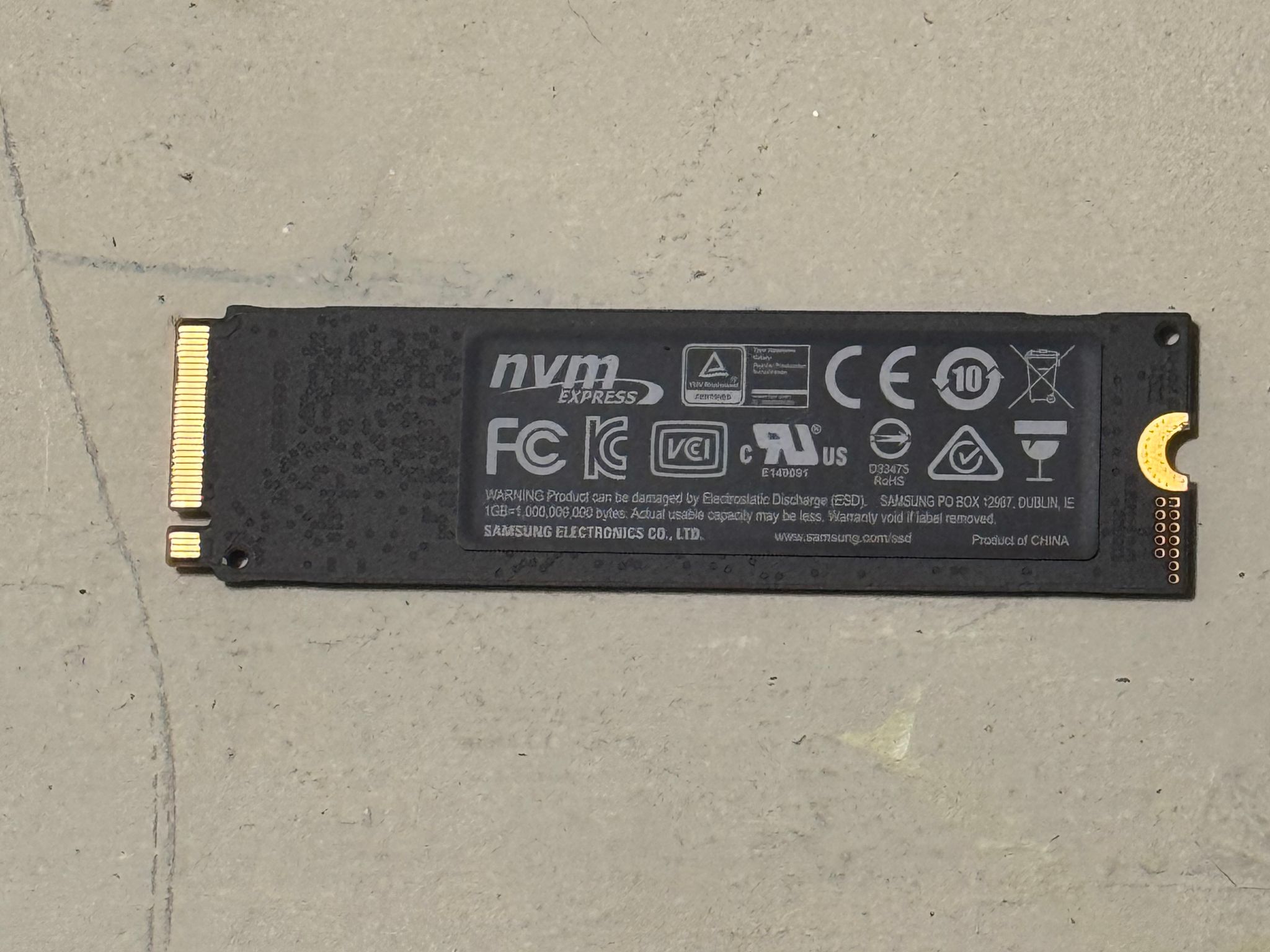 Samsung 970 Evo Plus 500 GB M.2-2280 PCIe 3.0 X4 NVME Solid State Drive