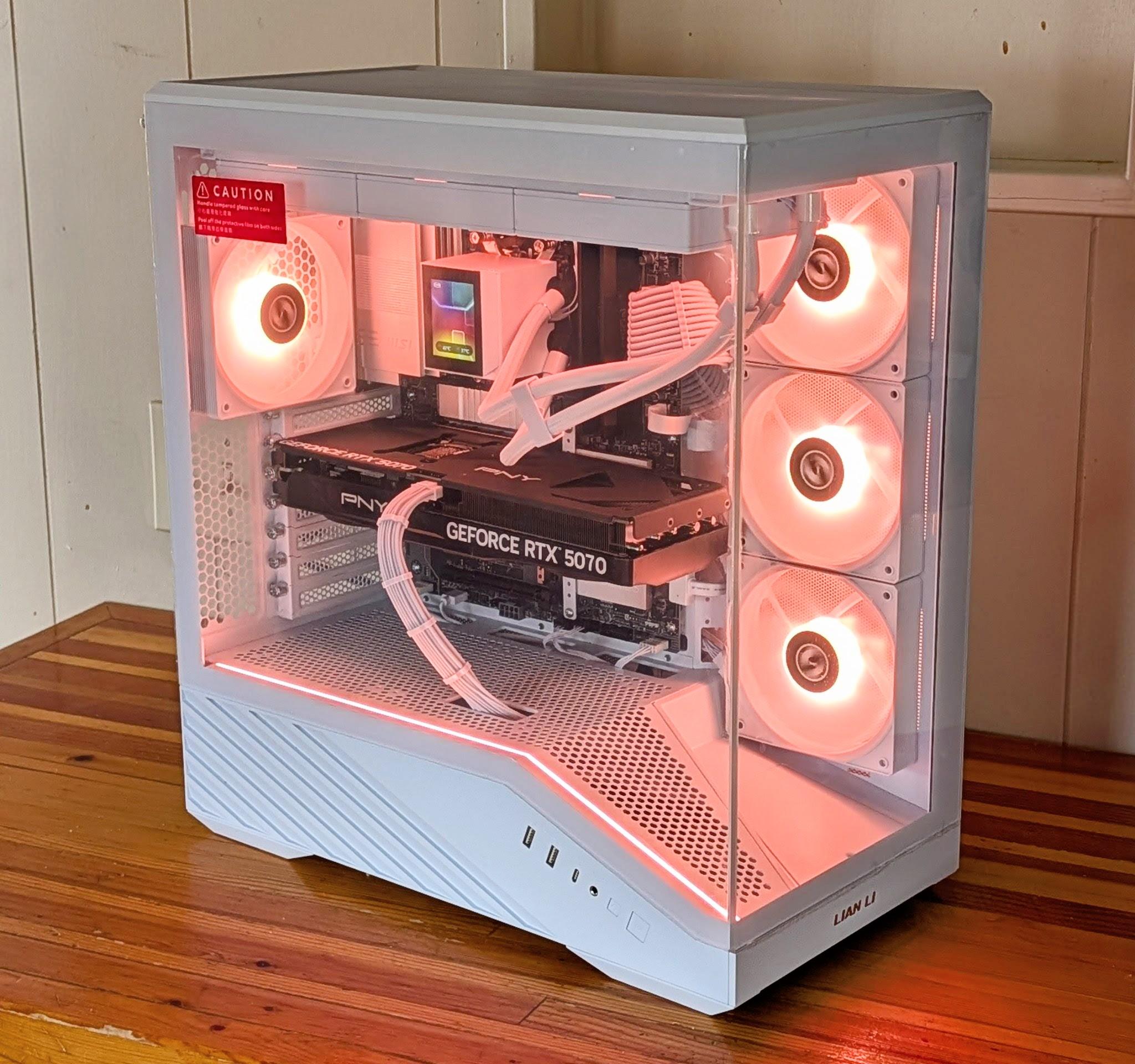 ⚡ RTX 5070 Gaming PC | Ryzen 9700X | AM5 Power | White & Black Build