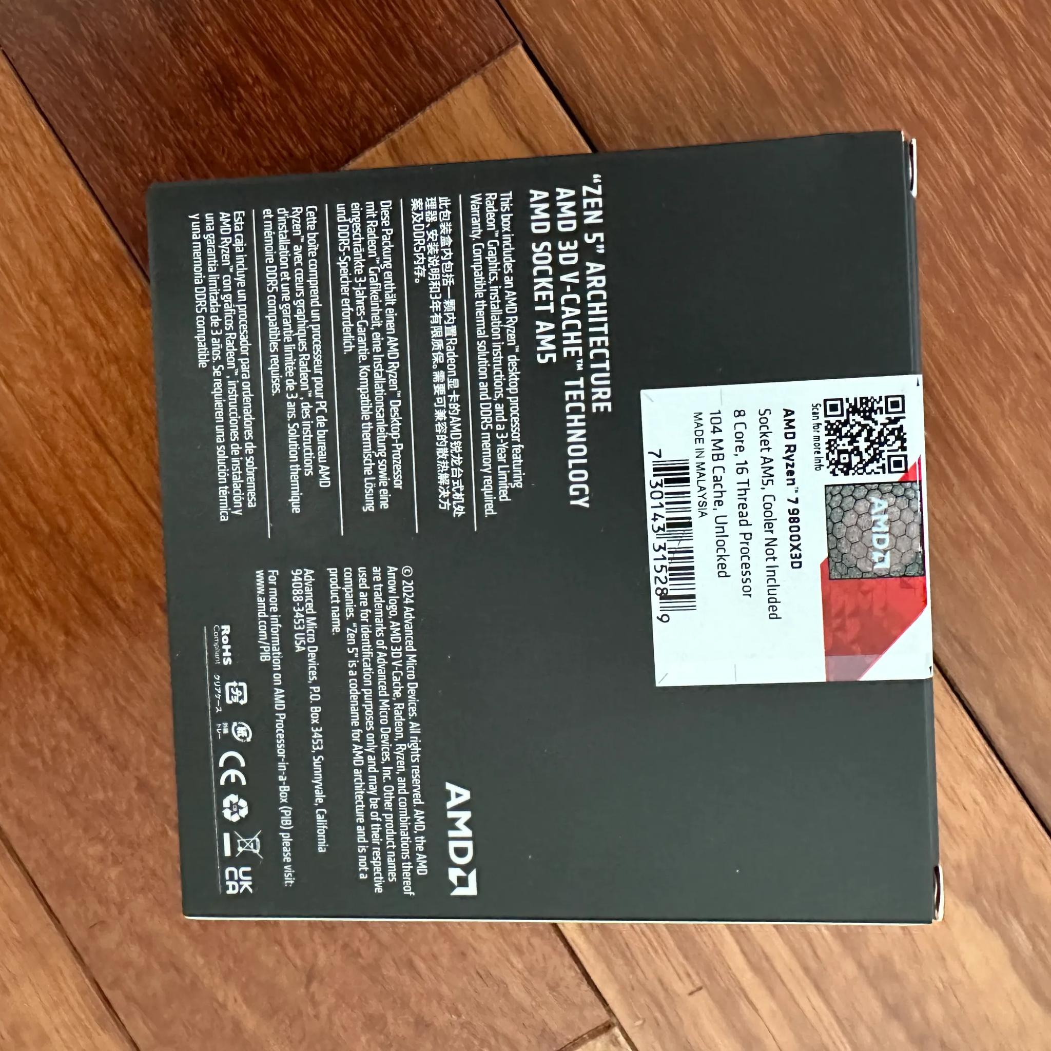 AMD Ryzen 7 9800X3D