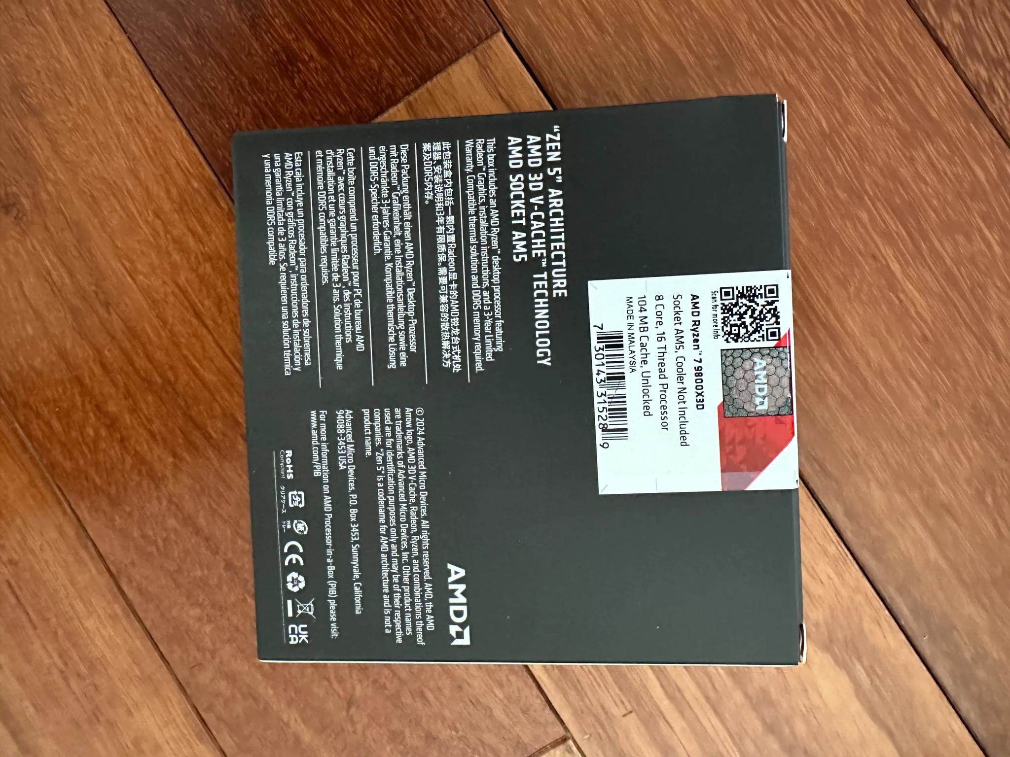 AMD Ryzen 7 9800X3D