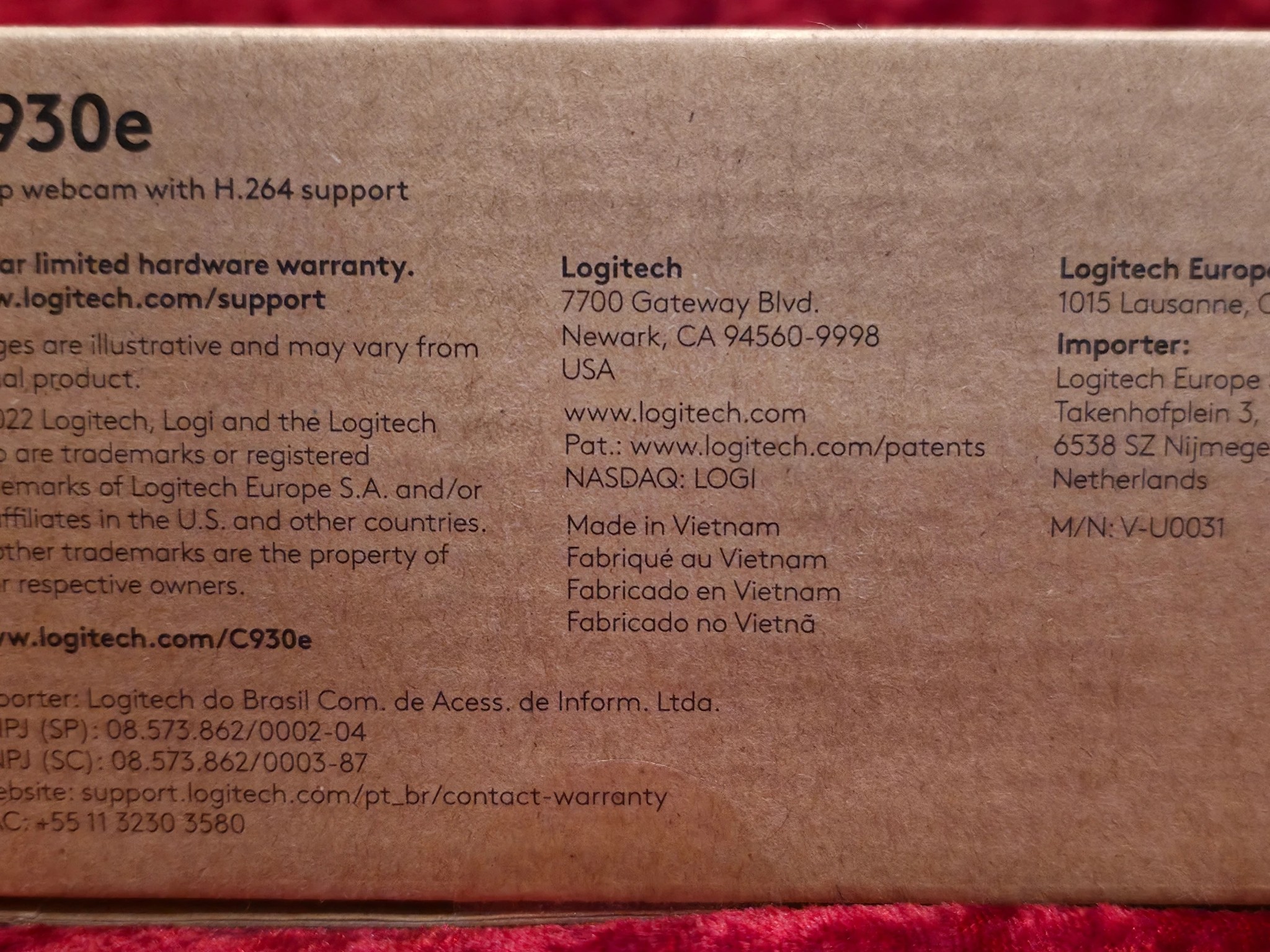 Logitech C930e Webcam