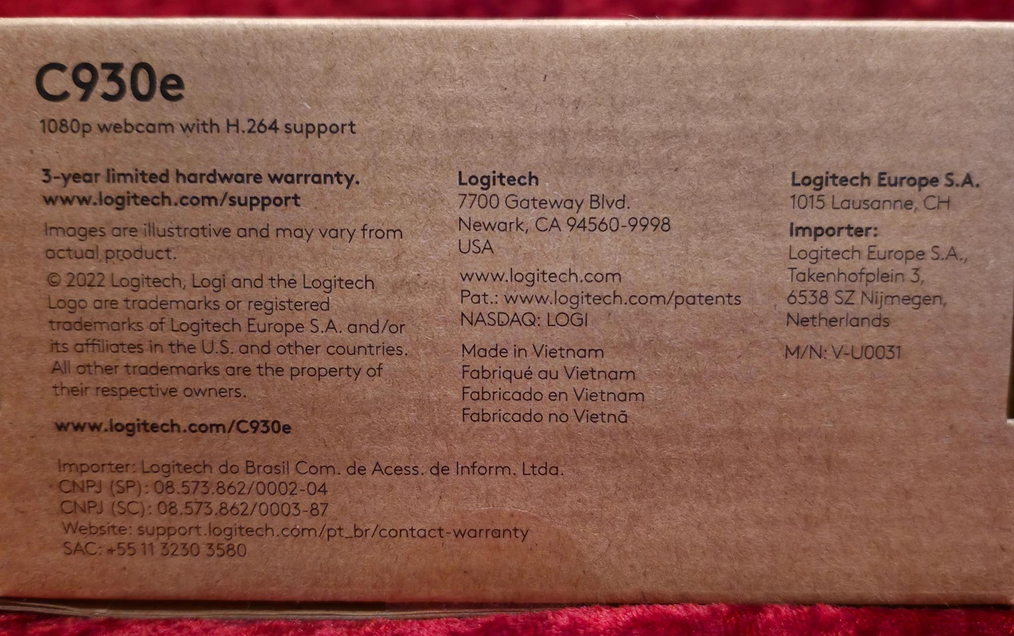 Logitech C930e Webcam