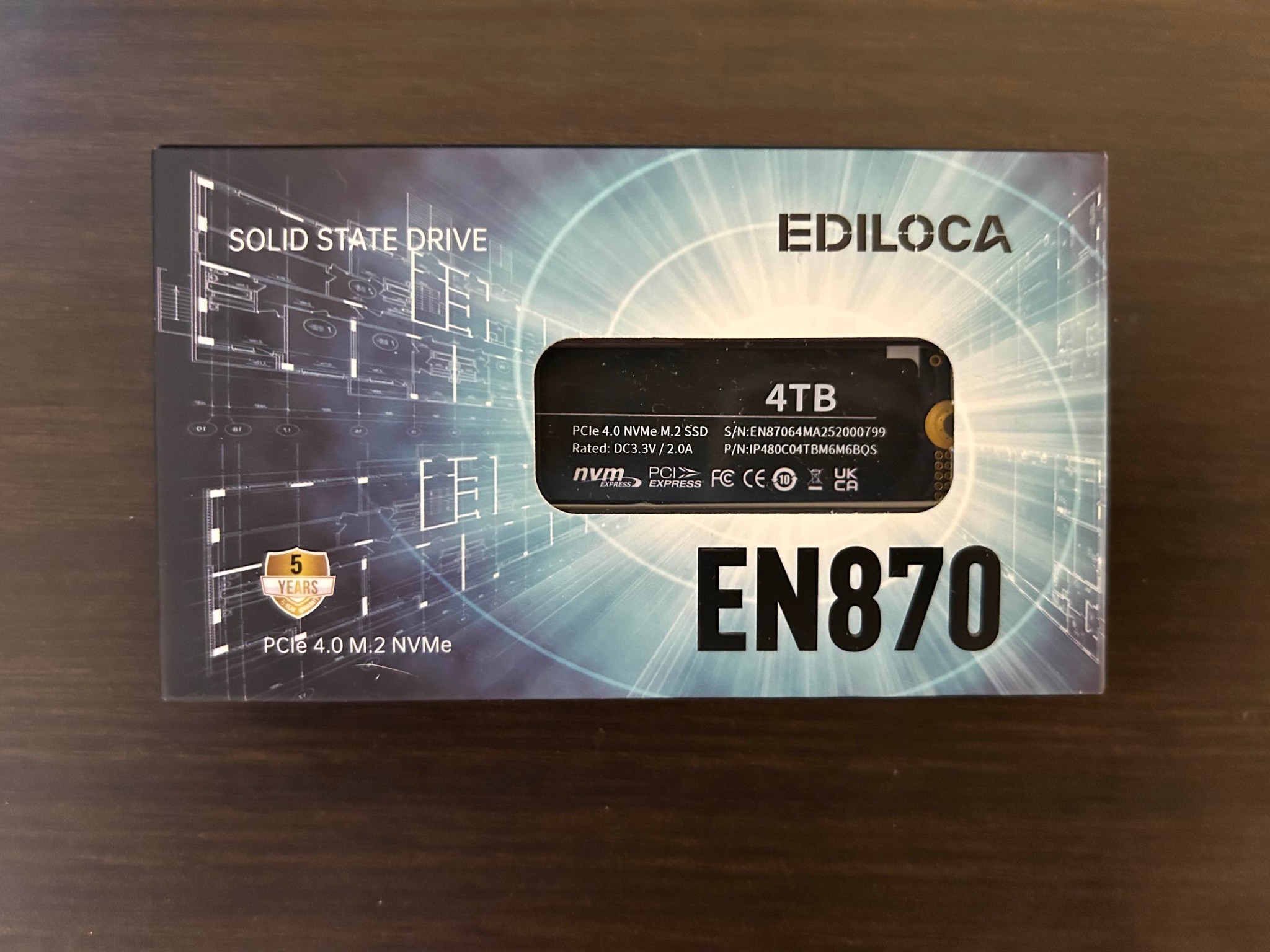 Ediloca EN870 4TB Gen 4x4 NVMe M.2 ssd