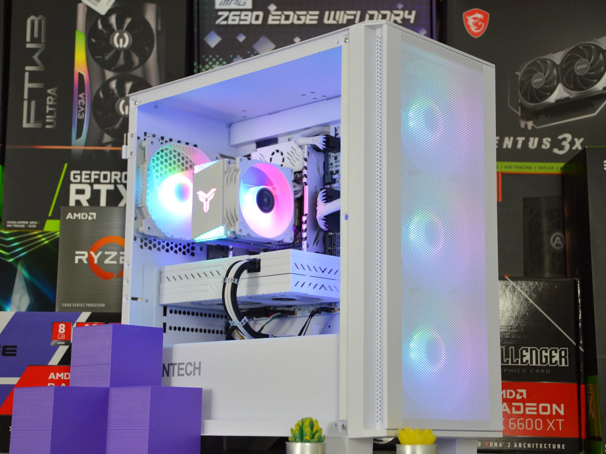 ⚪⚪| RX 580 8GB | INTEL XEON E5 2670 V3 | 16GB DDR4 RAM | 1TB NVME SSD | White-Out 2.0 |