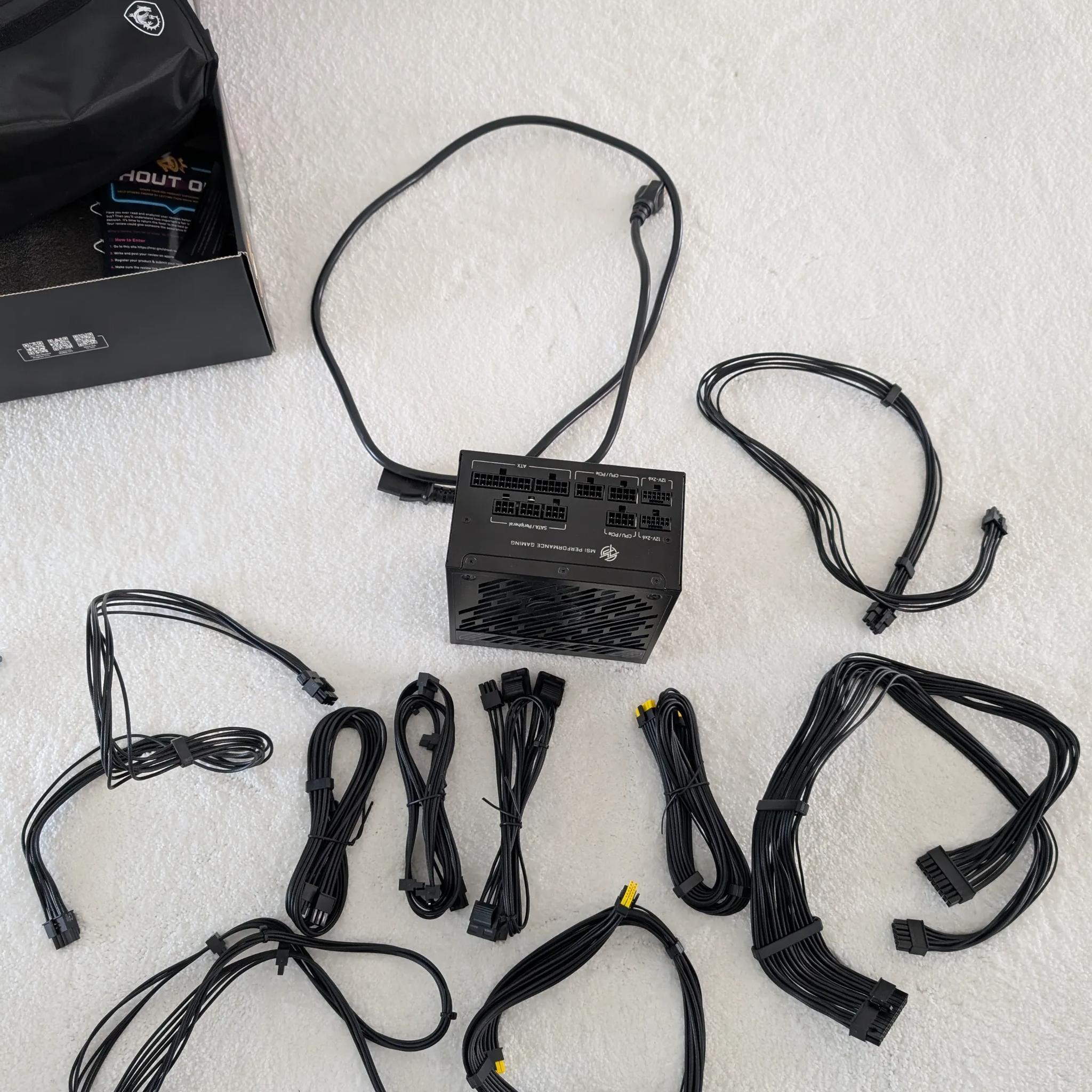 MPG A1000GS PCIE5 1000W Power Supply