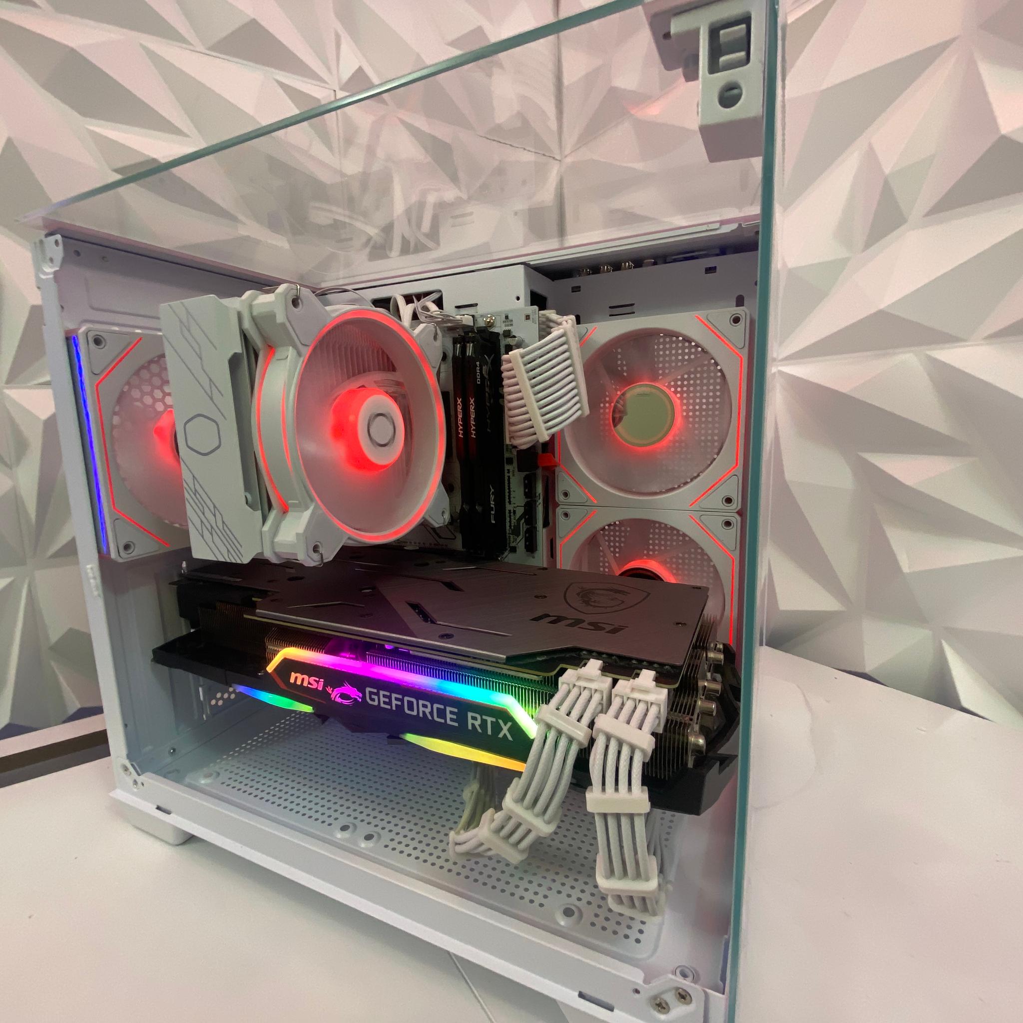 🎅🎅 White Elite Build – Ryzen 5 3600 + RTX 2080 8GB | 1080p/1440p High FPS Ready
