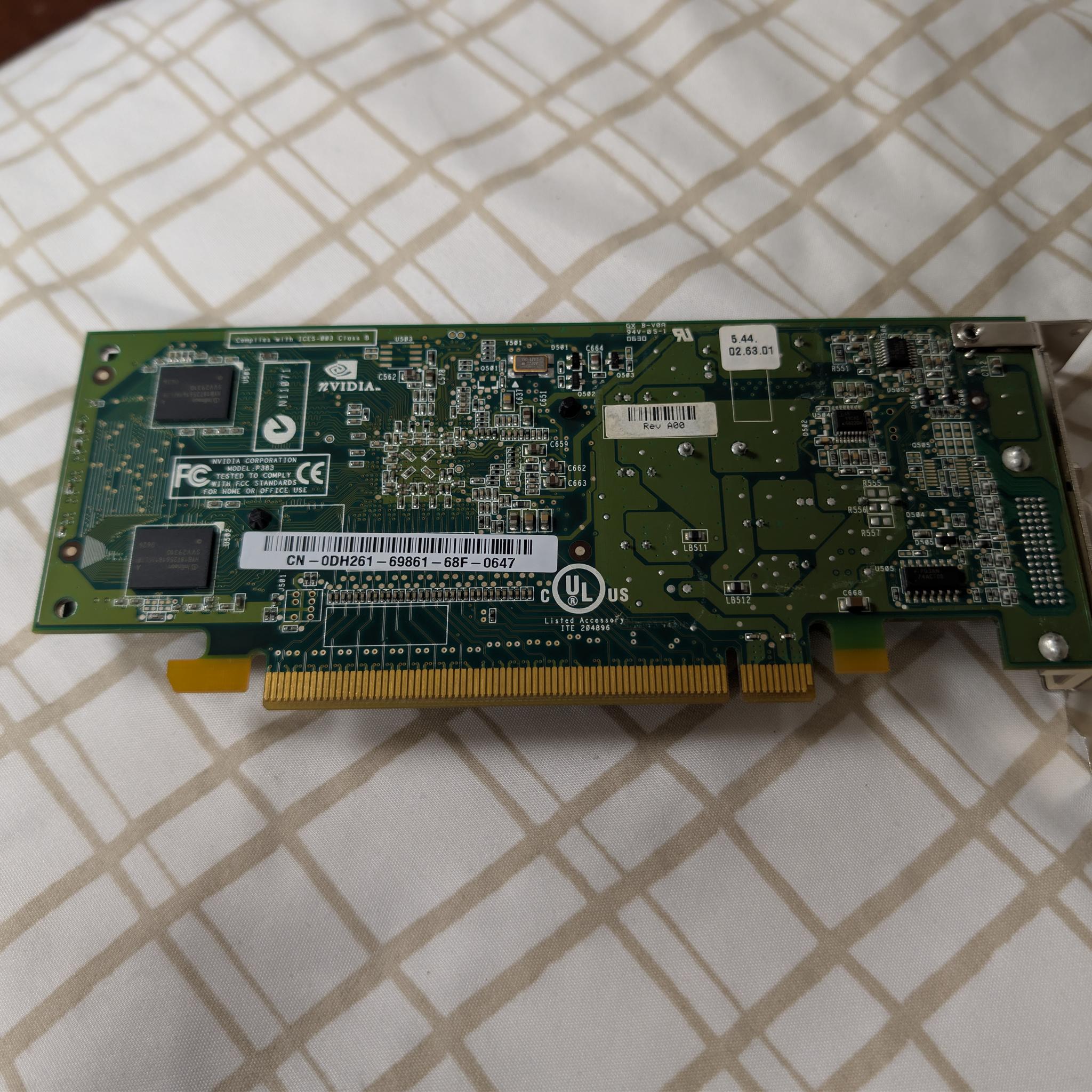 Nvidia Quadro NVS 285 - 128MB DDR2 VRAM - NV44 - 1x DMS59 connector