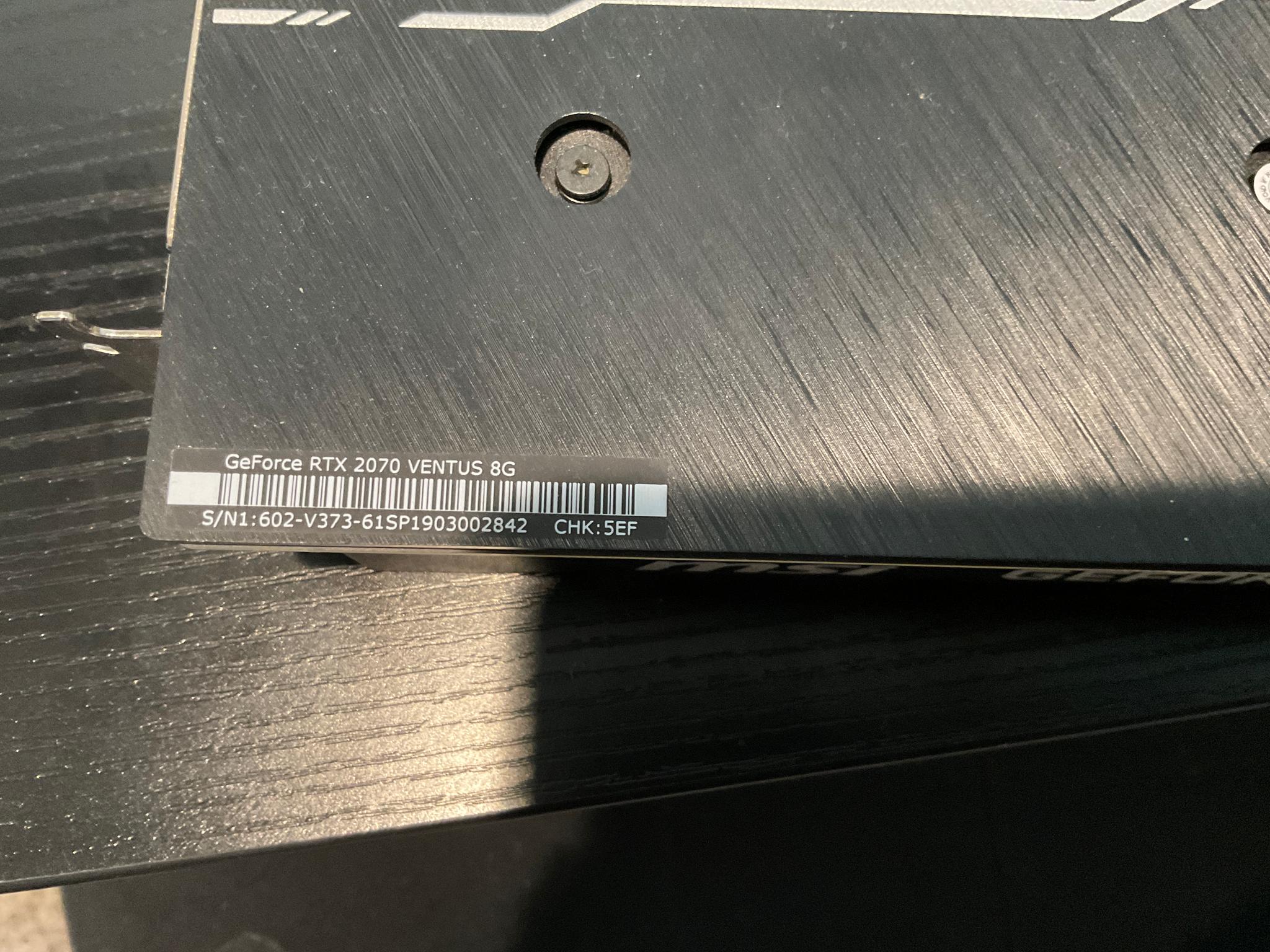 GeForce RTX 2070 VENTUS 8GB
