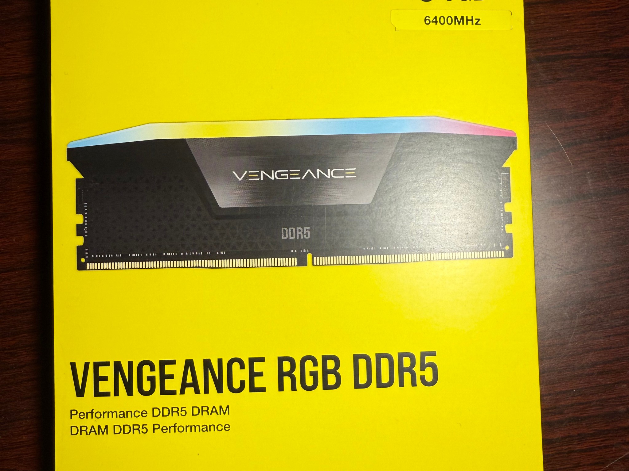 Corsair Vengeance RGB DDR5 64GB (2x32GB) 6400MHz RAM