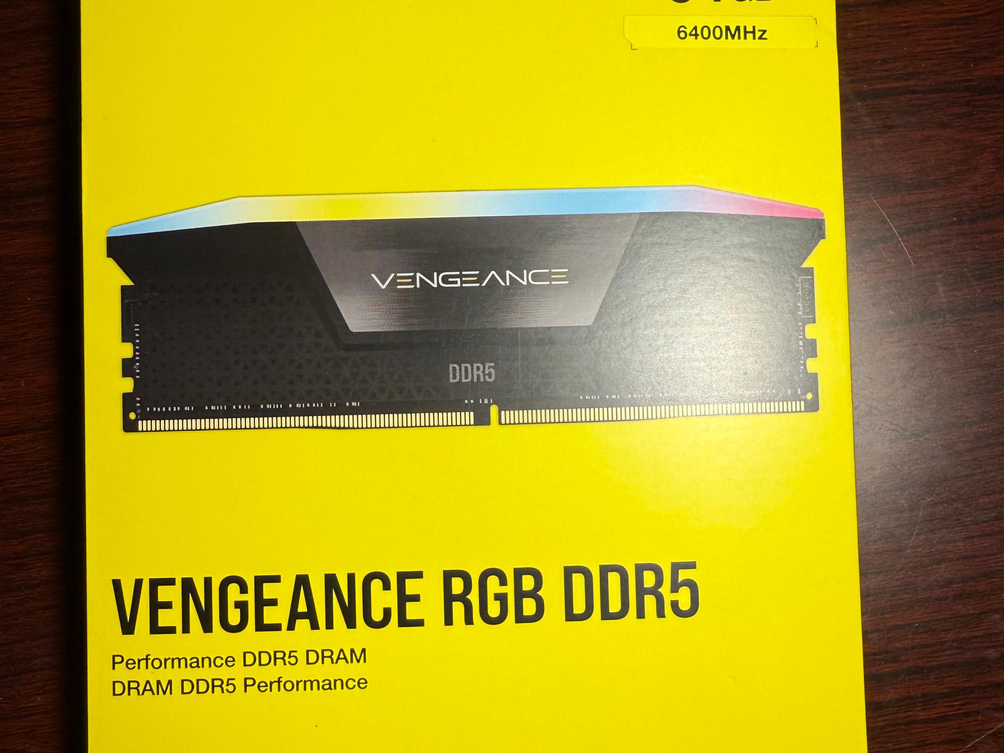 Corsair Vengeance RGB DDR5 64GB (2x32GB) 6400MHz RAM