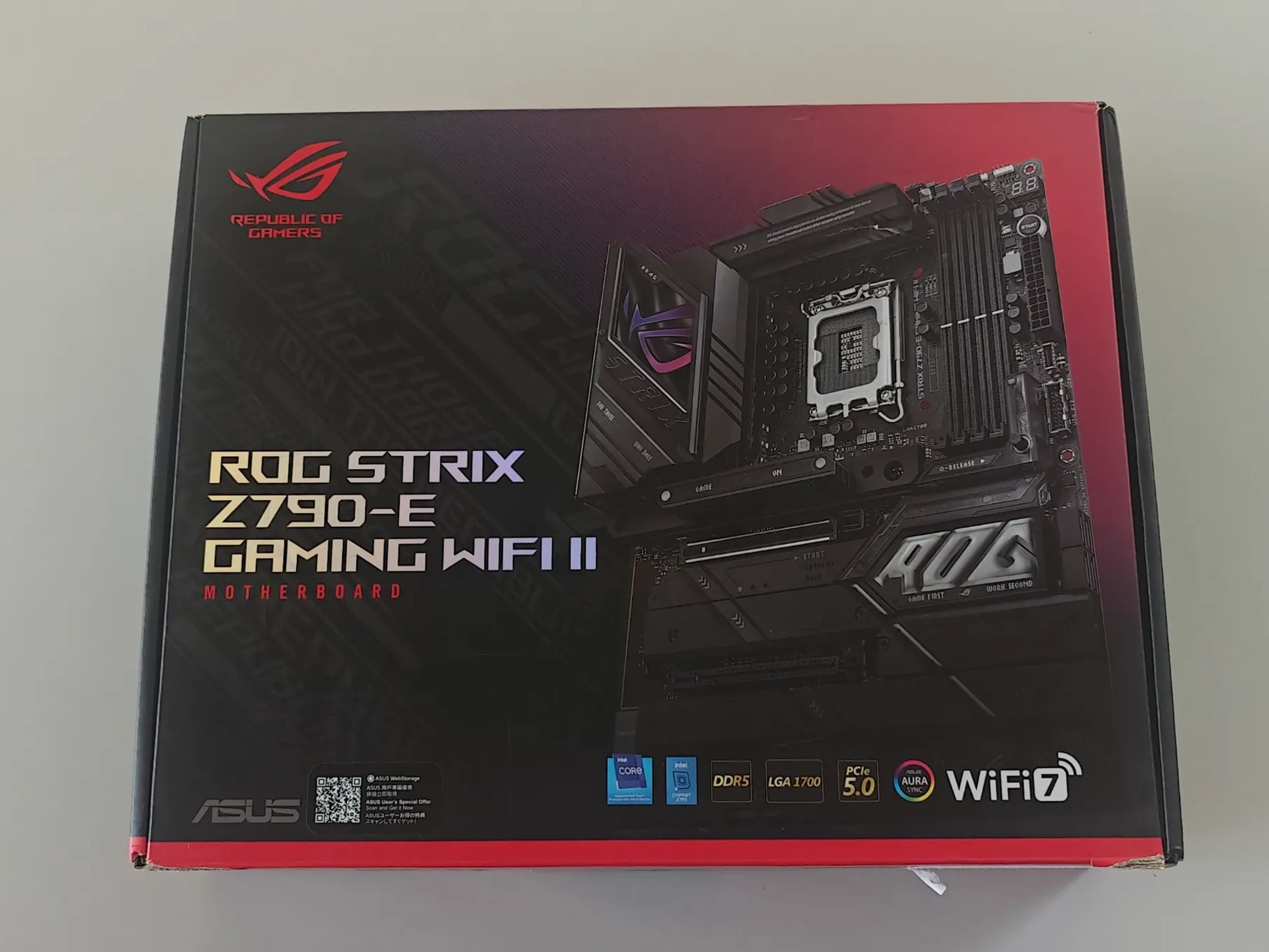 ASUS ROG Strix Z790-E Gaming WiFi II LGA 1700(Intel 14th, Intel 13th & 12th Gen)DDR5 ATX gaming