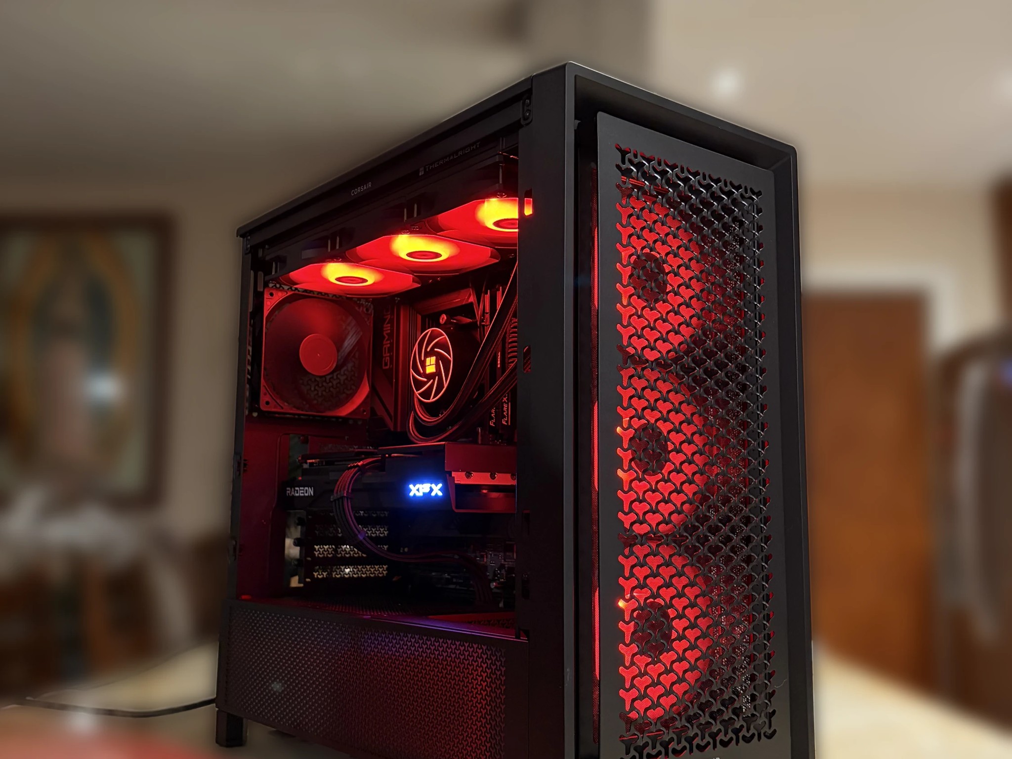 Black Gaming PC | 9060XT 16GB | Ryzen 5 7500F | 32GB 6000 mhz RAM | 1TB SSD | ON BOARD WiFi + BT