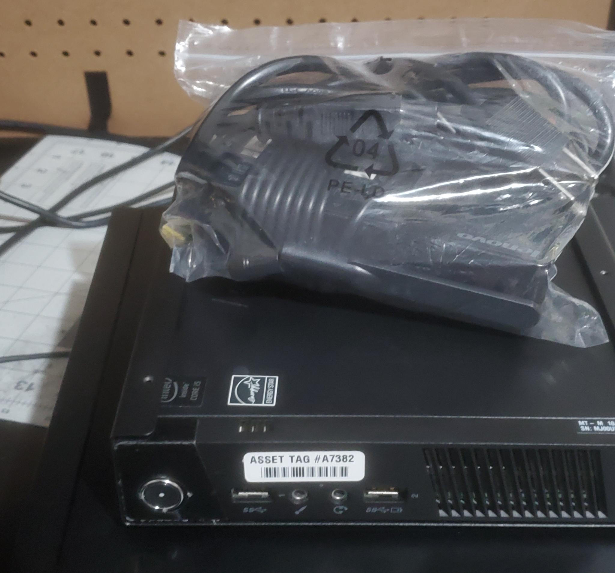 VESA-mountable Lenovo Thinkcentre Tiny Office/Home PC, i5-4570T 2C/4T, 6Gb RAM, 128Gb SSD