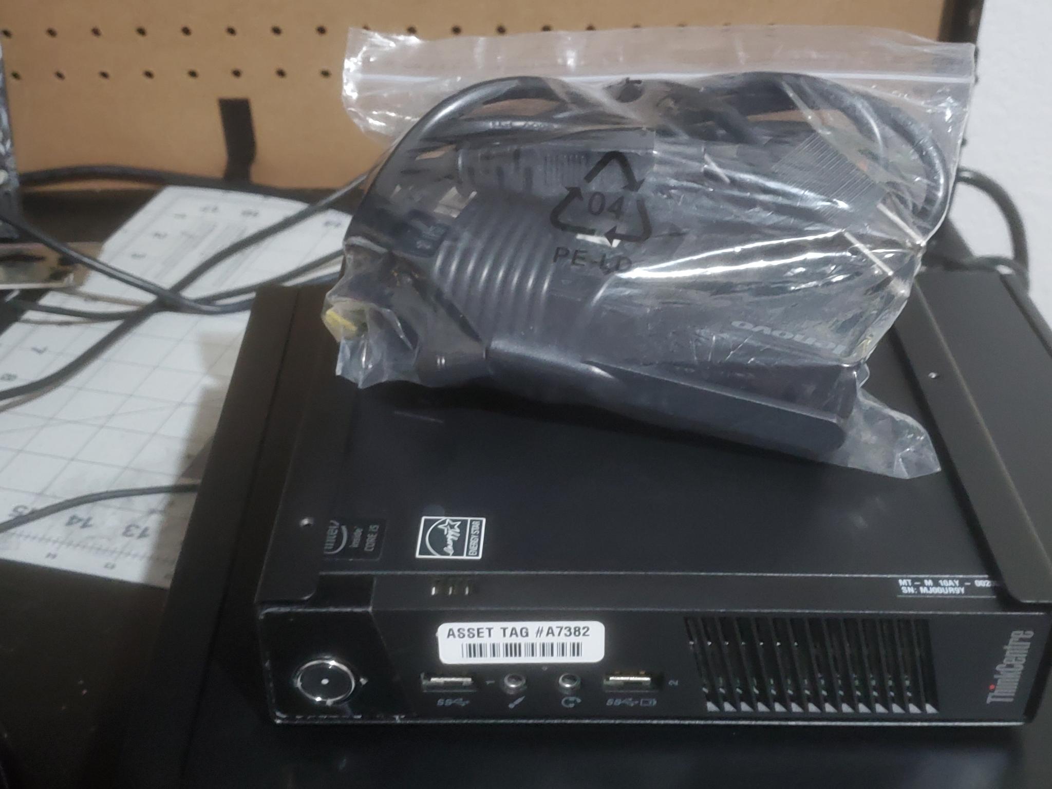 VESA-mountable Lenovo Thinkcentre Tiny Office/Home PC, i5-4570T 2C/4T, 6Gb RAM, 128Gb SSD