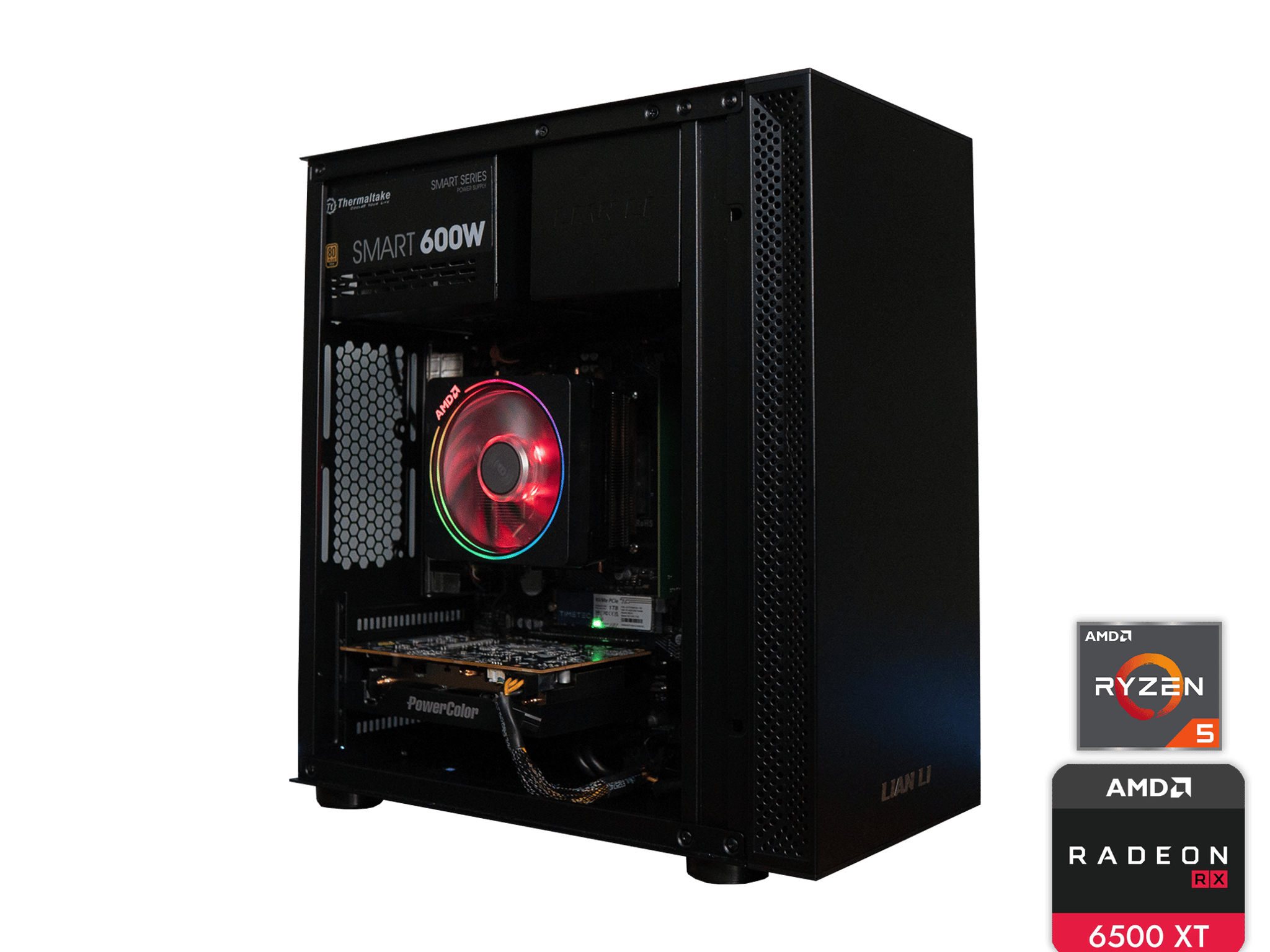 🍬🌠 BUDGET - BO6 Ready GAMING PC | PowerColor RX 6500XT | RYZEN 5 2600 | 32GB DDR4 RAM | 1TB NVME SSD