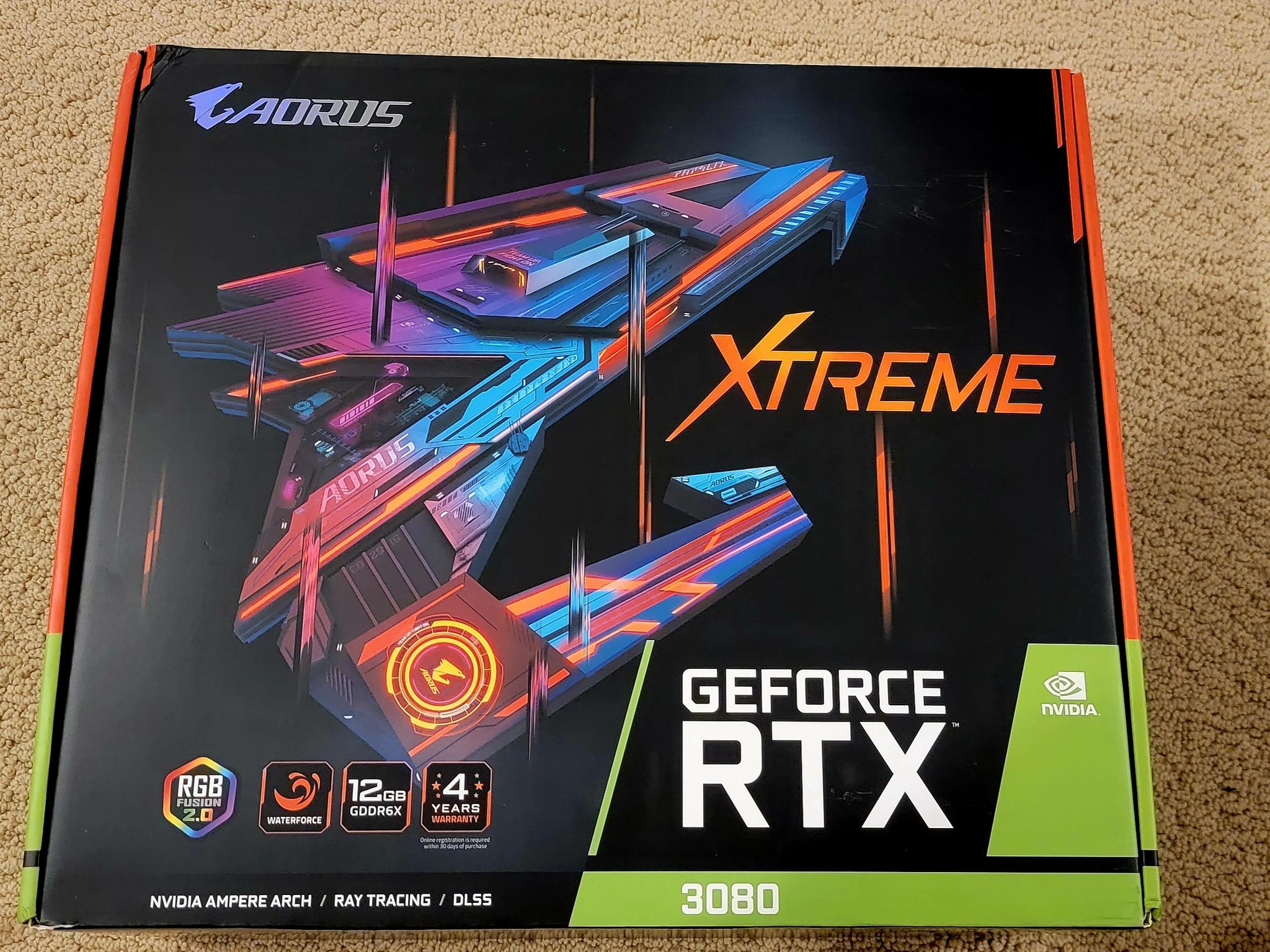 Gigabyte AORUS GeForce RTX 3080 Xtreme WATERFORCE 12G
