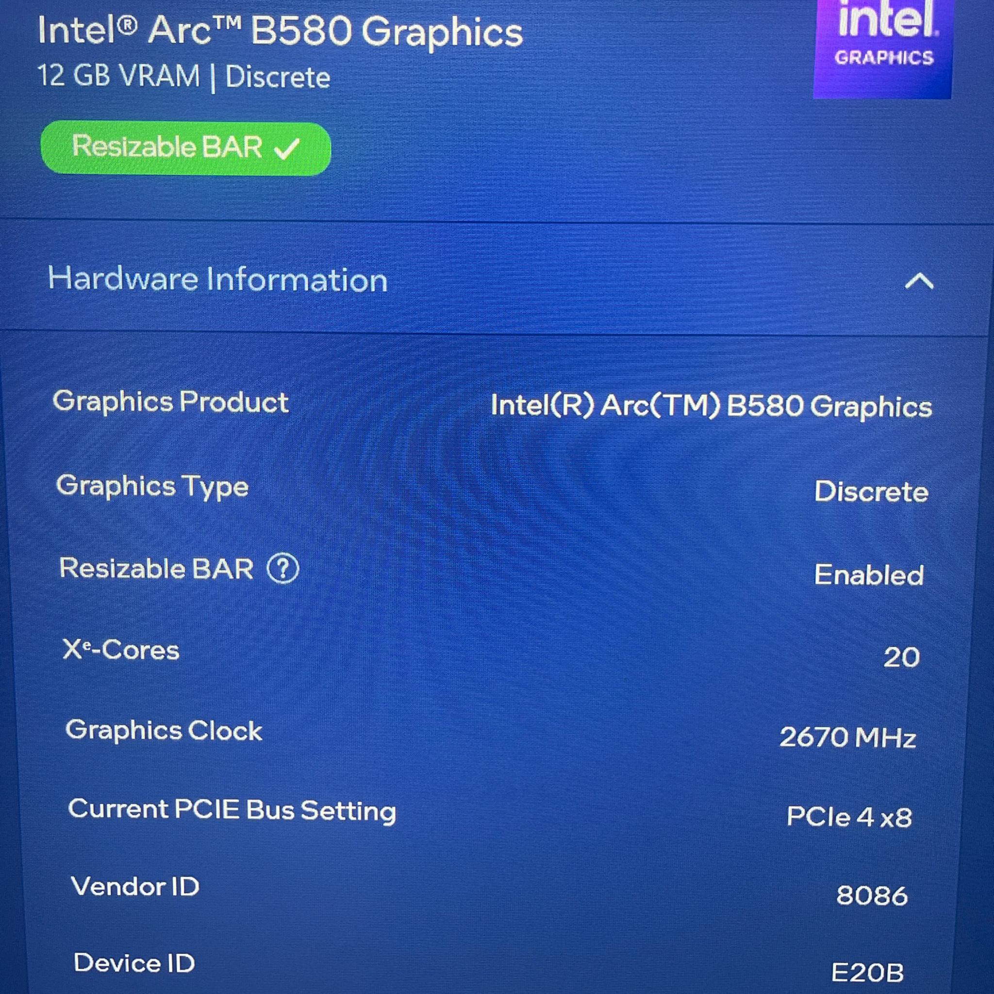 Strix B550,5700x3d,ARC b580