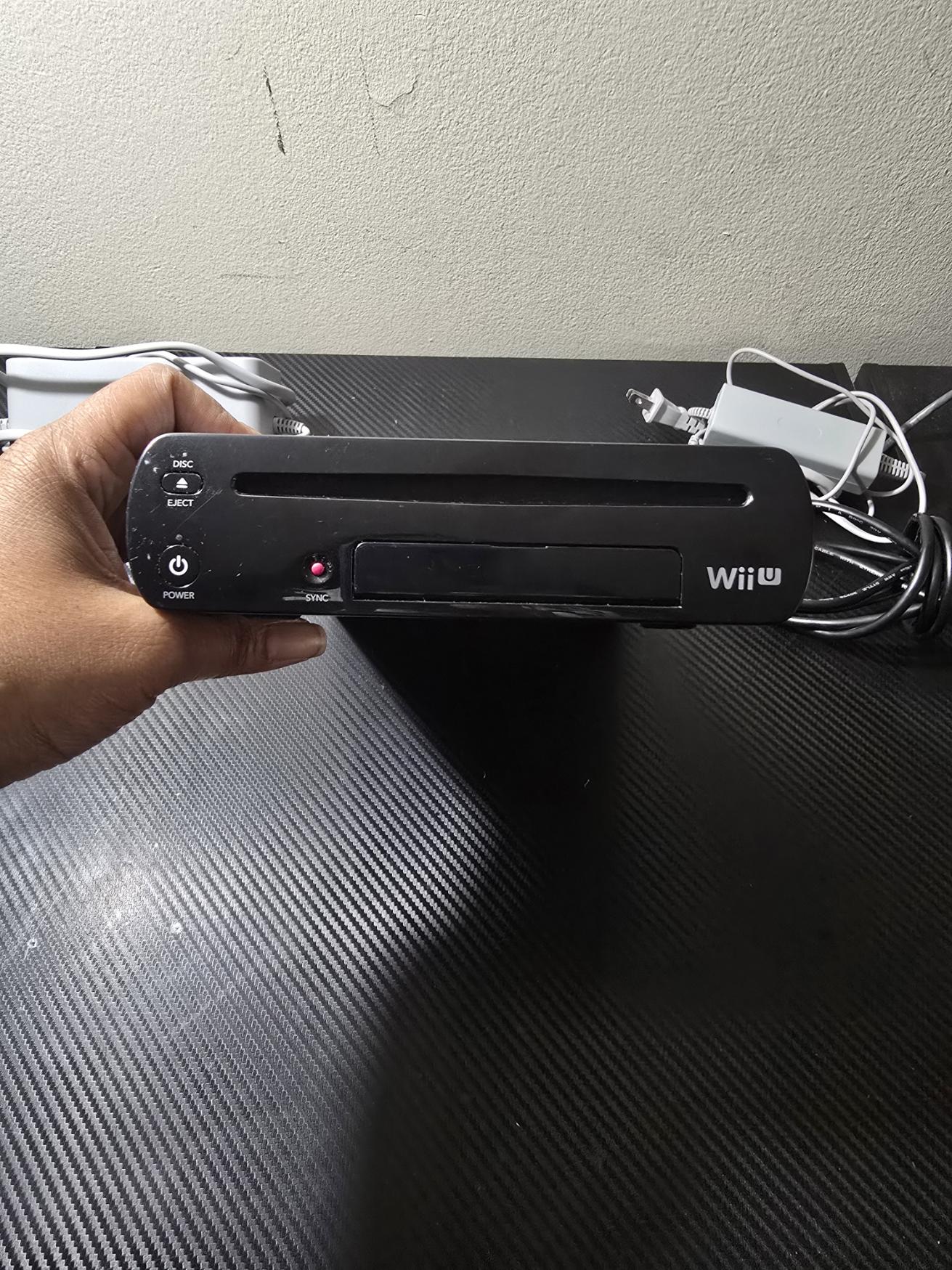 Nintendo Wii U (Black) w/Custom Firmware + Games